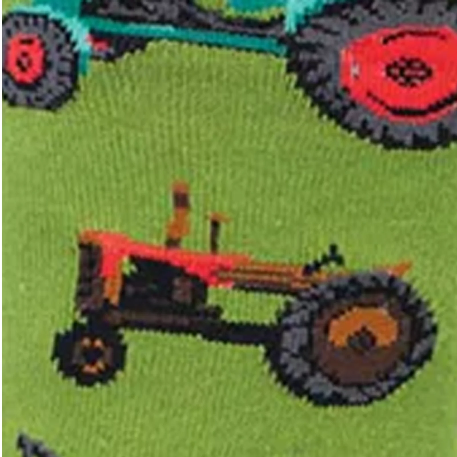 SockSmith Tractors Crew Sock (Men) - Green - Image 3