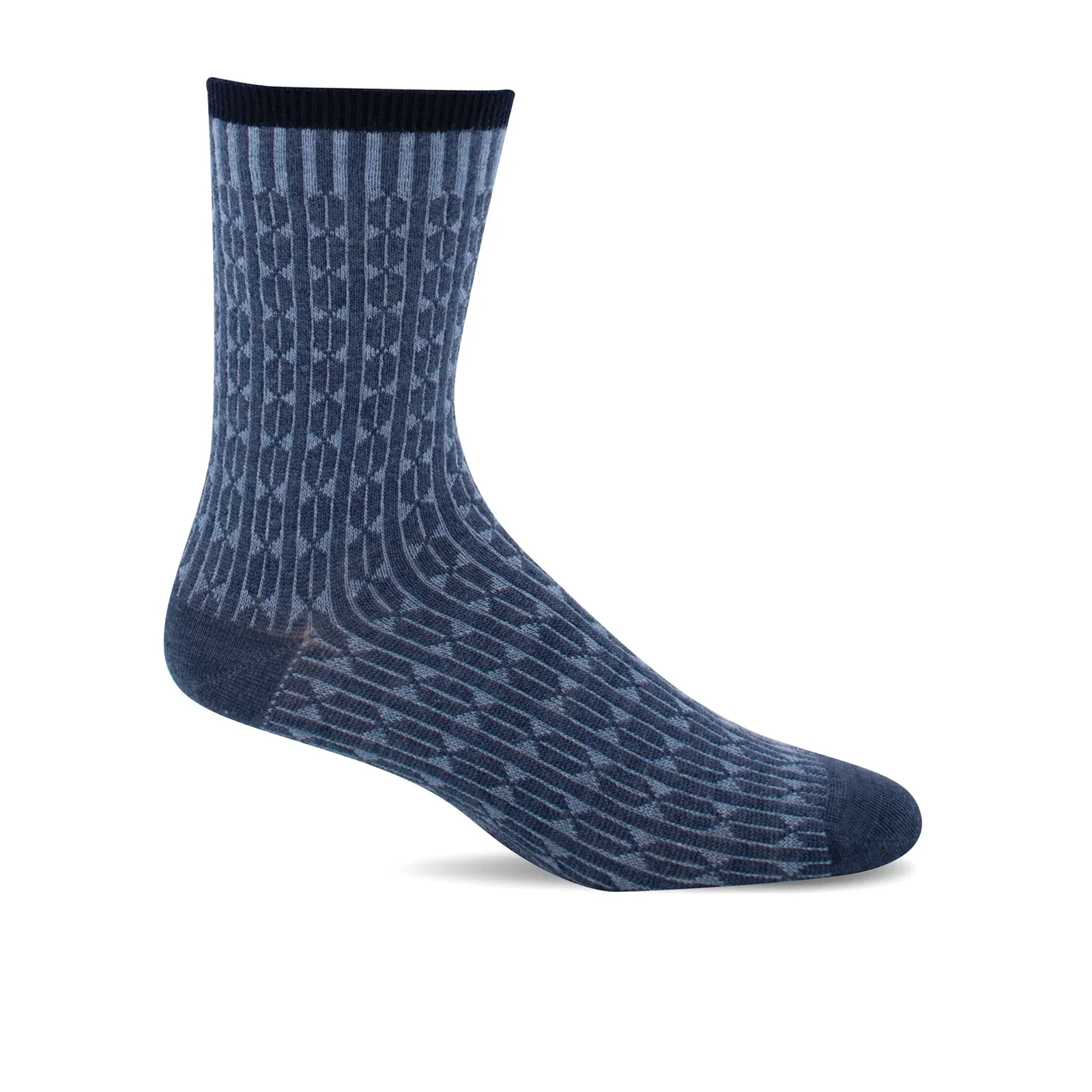 Sockwell Baby Cable Crew Sock (Women) - Denim