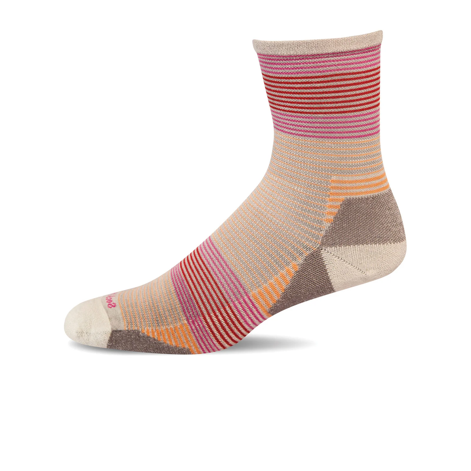 Sockwell Cadence Compression Quarter Crew Sock (Women) - Natural - Image 2