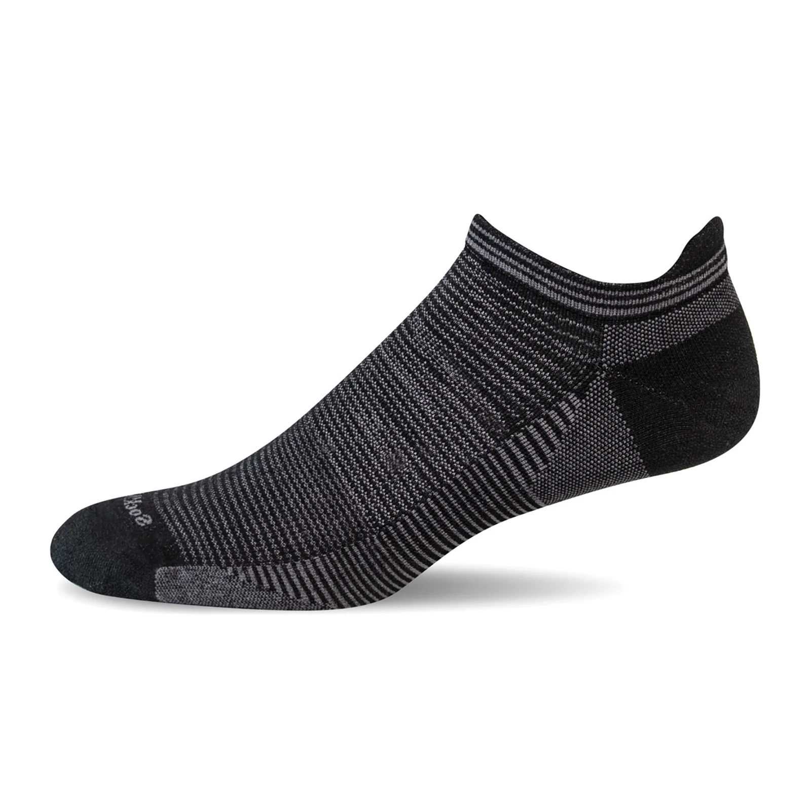 Sockwell Cadence Micro Compression Sock (Men) - Black - Image 2