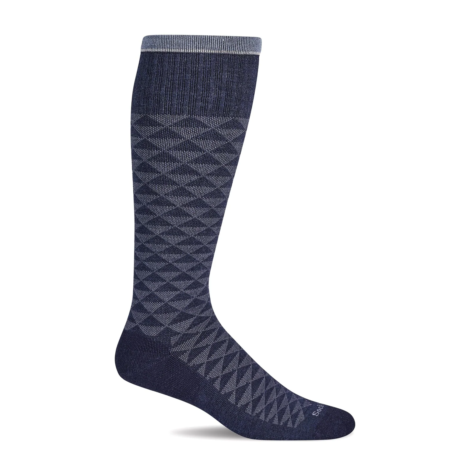 Sockwell Dapper Over the Calf Compression Sock (Men) - Navy