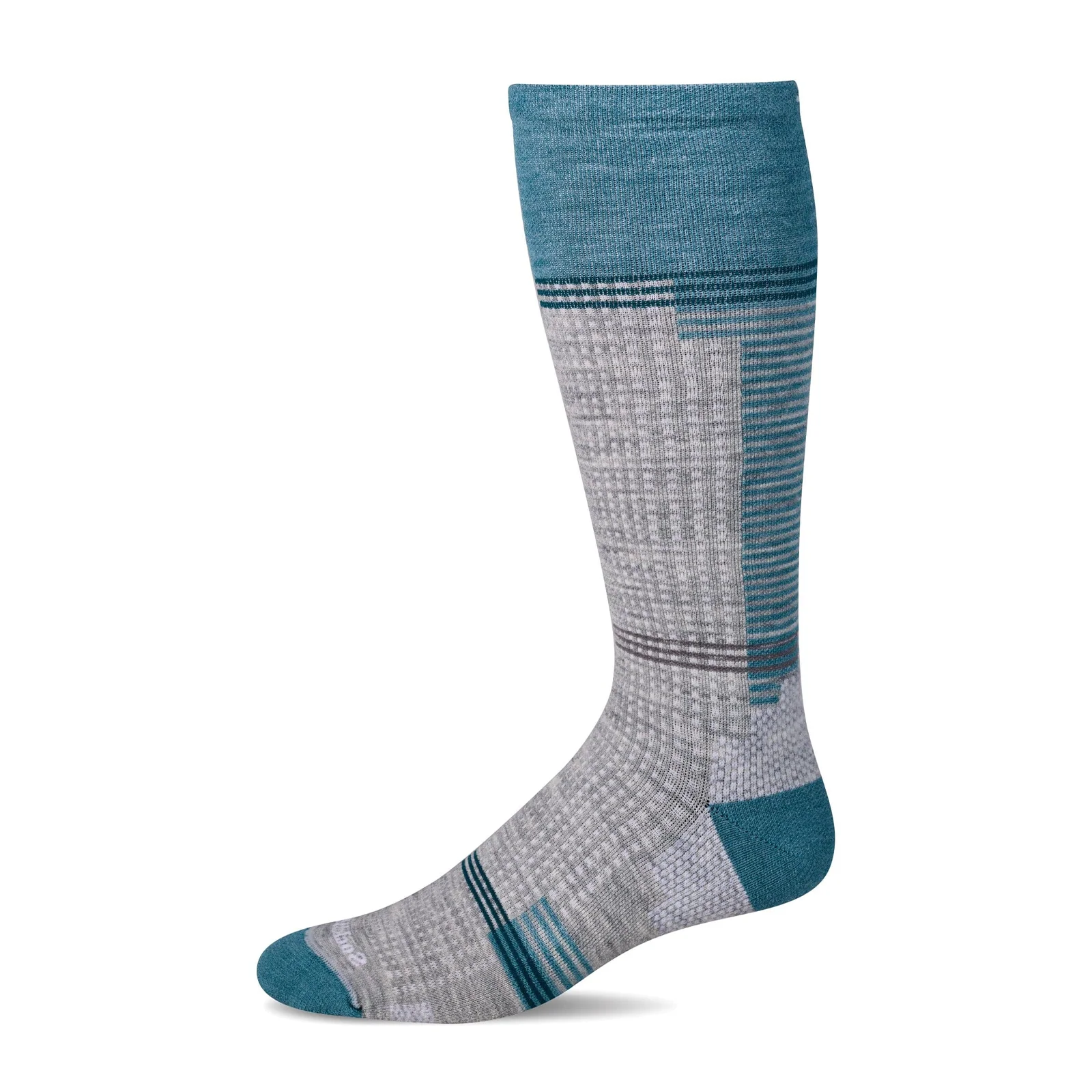 Sockwell Dash Over the Calf Compression Sock (Women) - Light Grey - Image 2