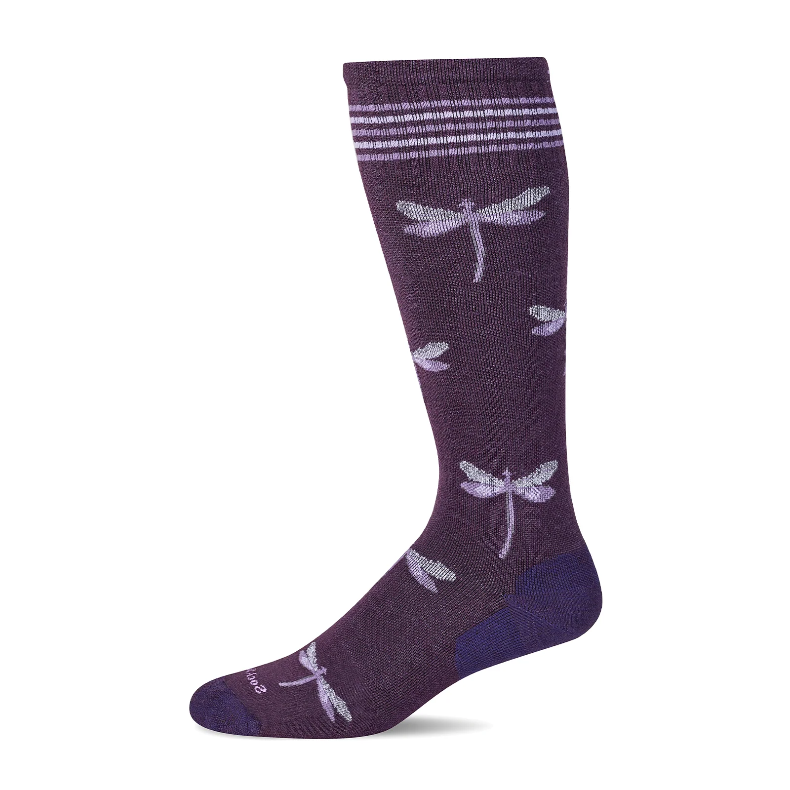 Sockwell Dragonfly Over the Calf Compression Sock (Women) - Blackberry - Image 2