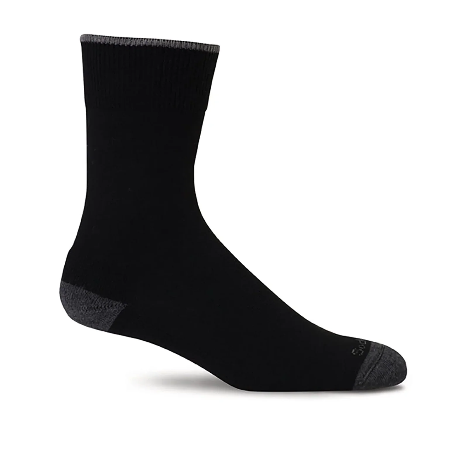 Sockwell Easy Does It Crew Sock (Women) - Black Solid