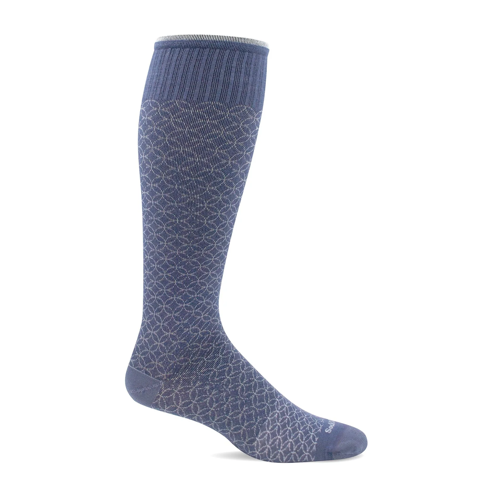 Sockwell Featherweight Fancy Over the Calf Compression Sock (Women) - Denim