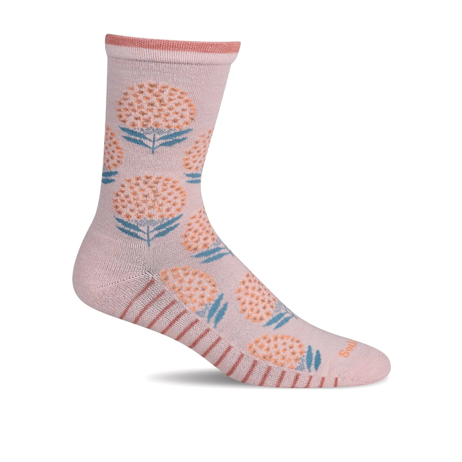 Sockwell Flower Plume Crew Sock (Women) - Rose