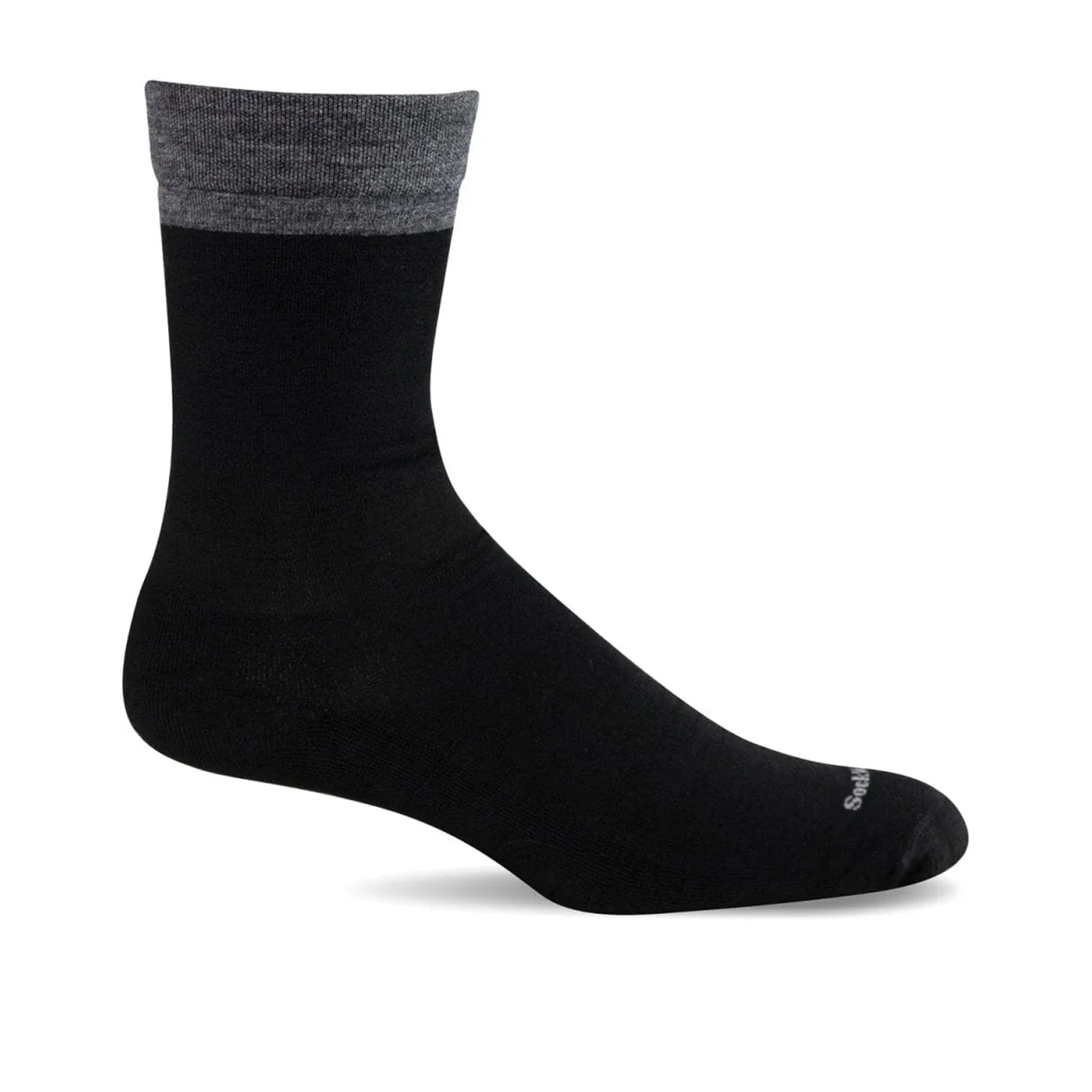 Sockwell Free 'N Easy Crew Sock (Men) - Black