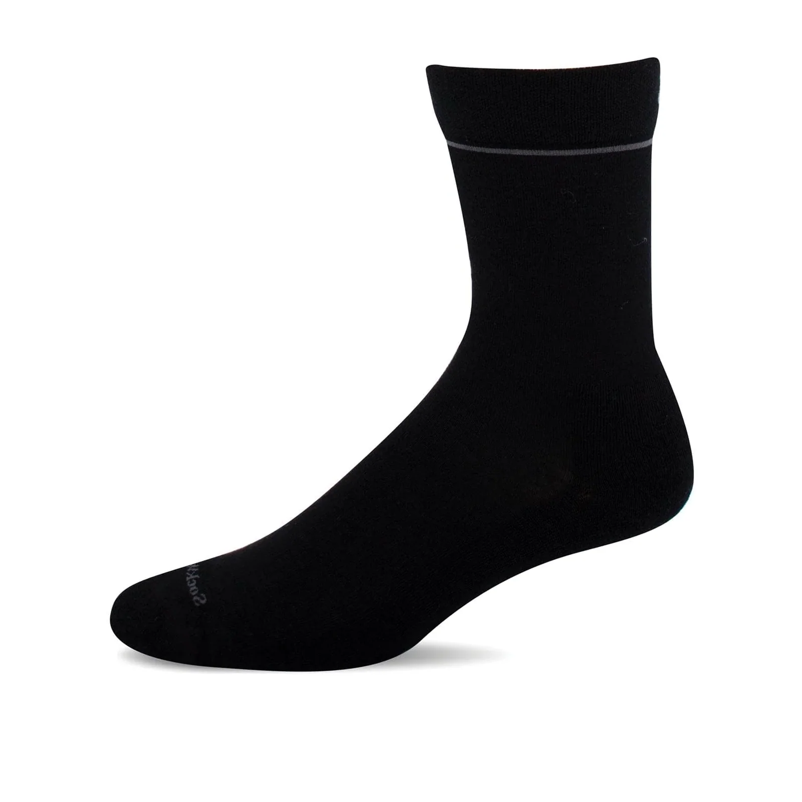 Sockwell Free 'N Easy Crew Sock (Women) - Black - Image 2