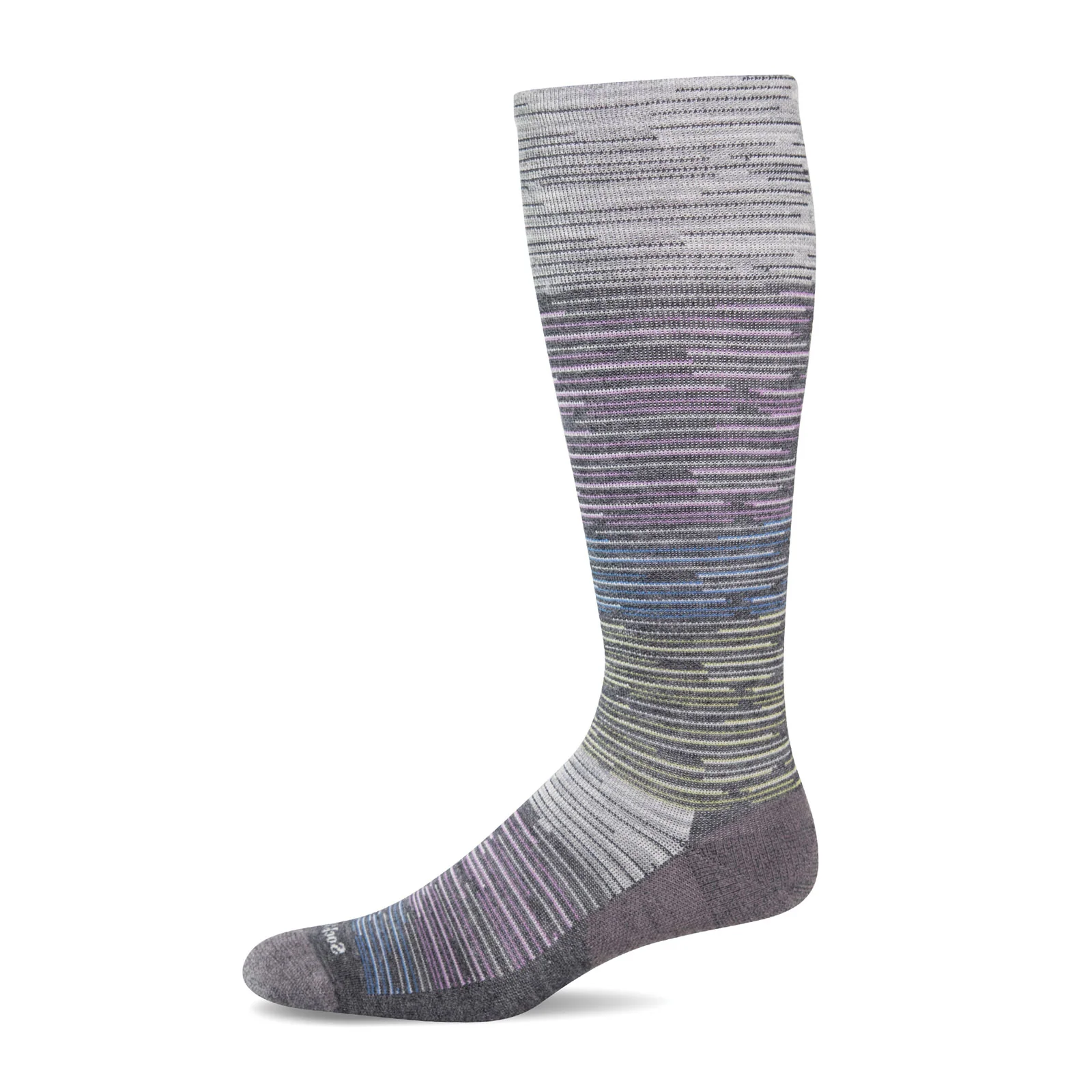 Sockwell Good Vibes Over the Calf Compression Sock (Women) - Charcoal - Image 2