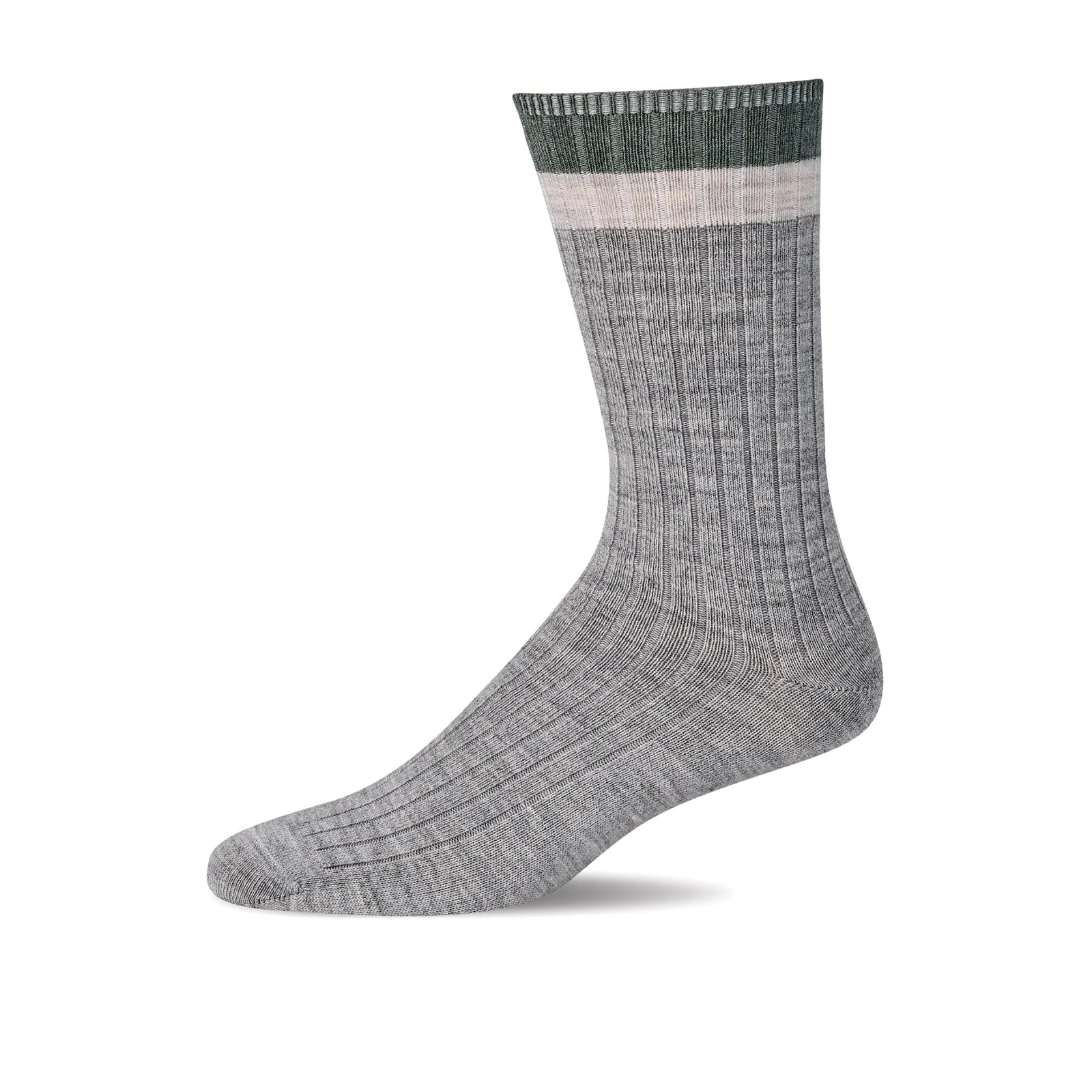 Sockwell Lake Side Crew Sock (Men) - Light Grey - Image 2