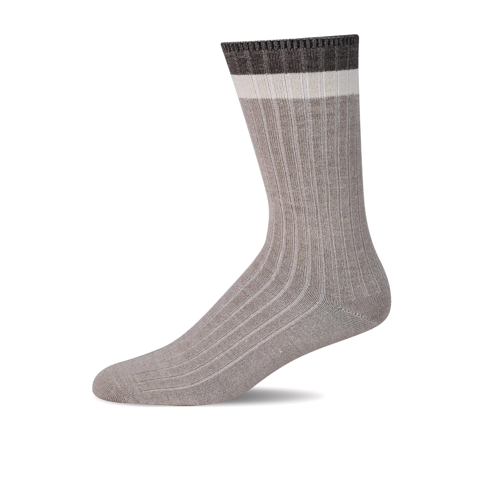Sockwell Lake Side Crew Sock (Men) - Putty - Image 2