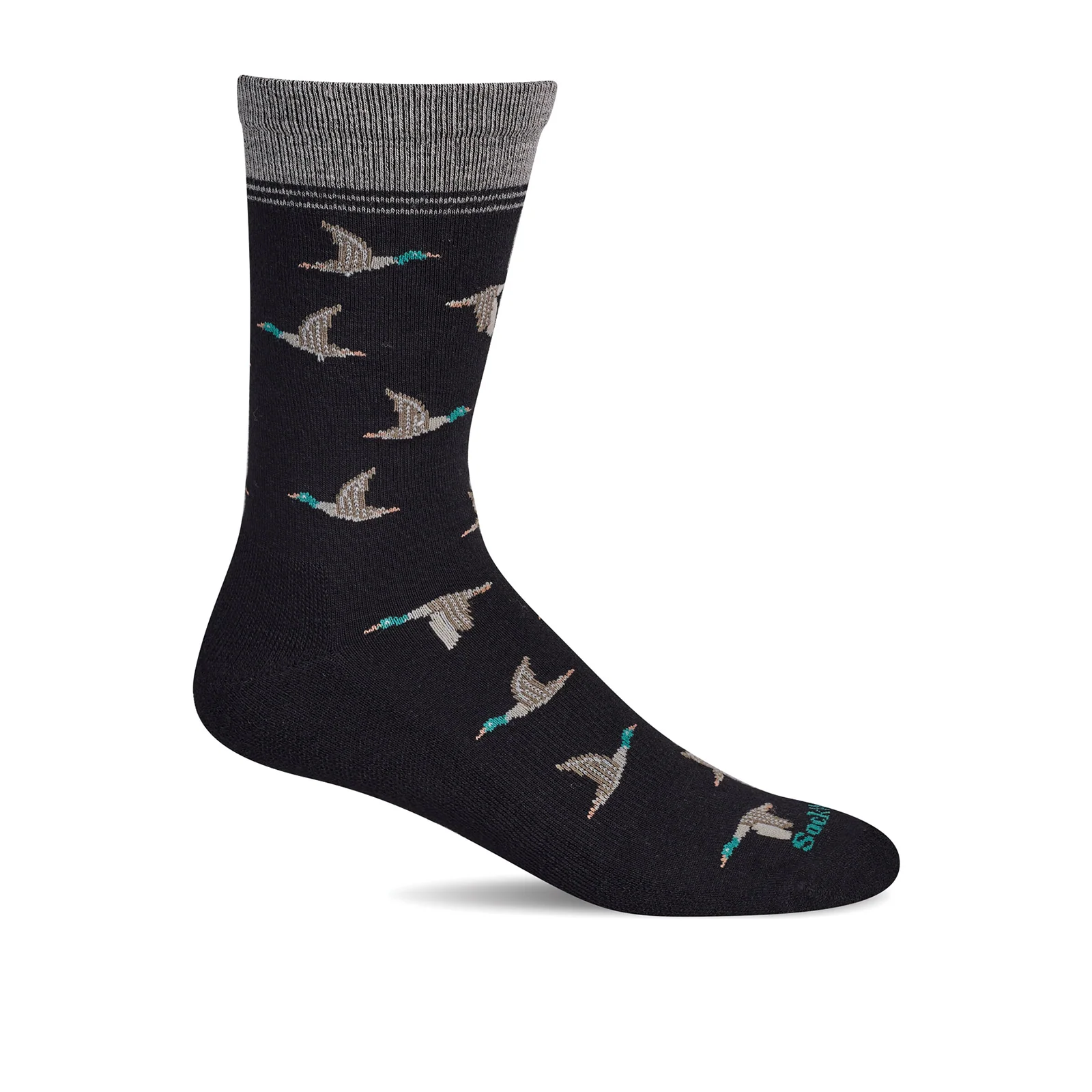 Sockwell Mallards Crew Sock (Men) - Black