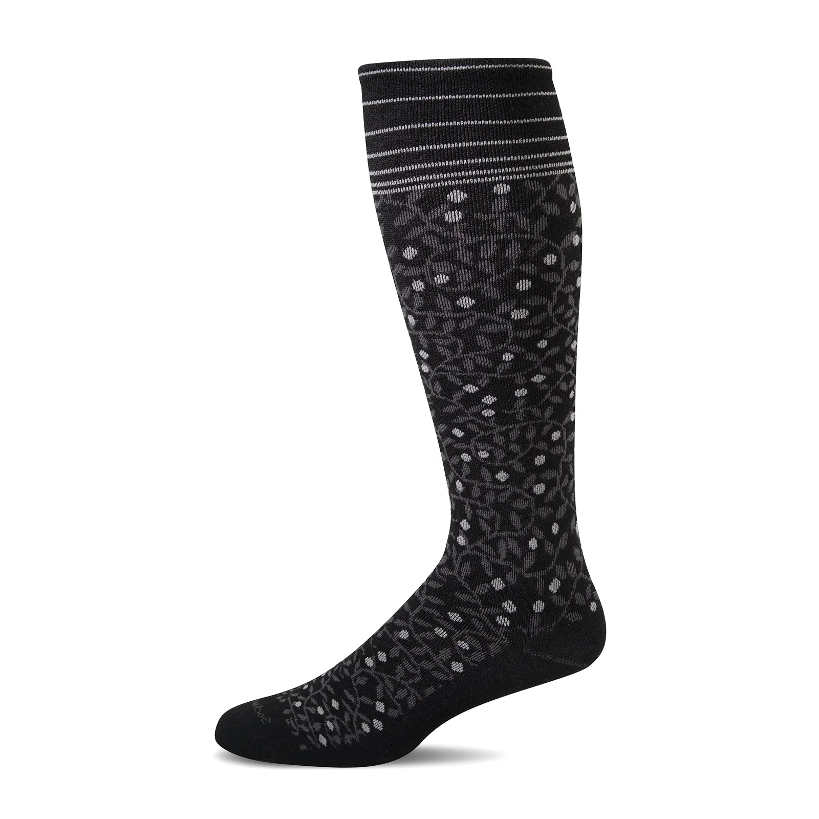Sockwell New Leaf Over the Calf Compression Sock (Women) - Black - Image 2