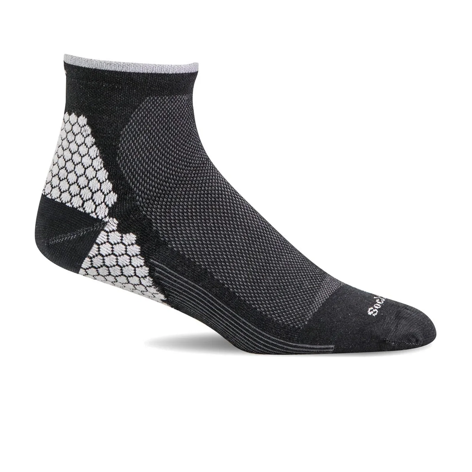 Sockwell Plantar Sport Quarter Compression Sock (Men) - Black