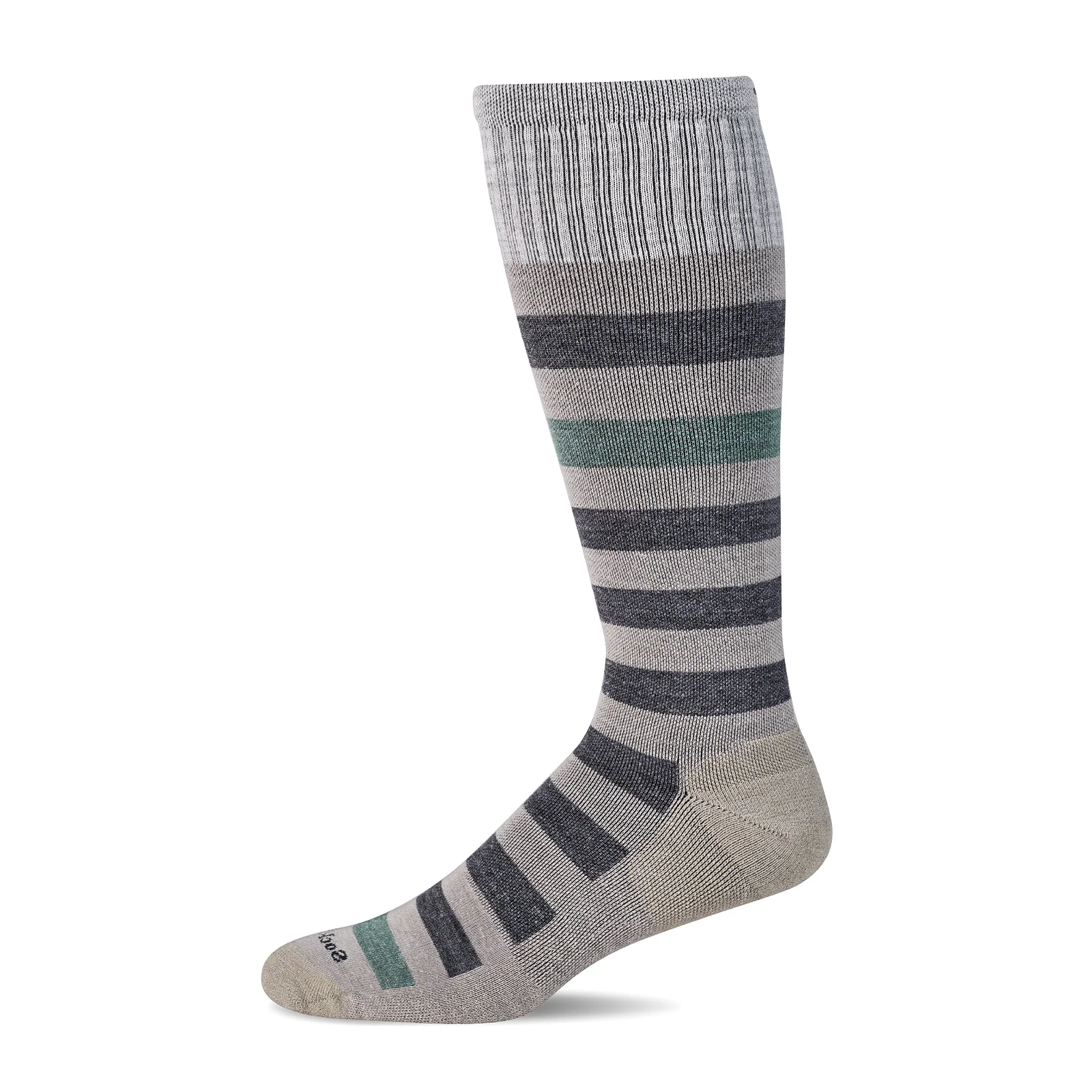 Sockwell Rugby Over the Calf Compression Sock (Men) - Putty - Image 2