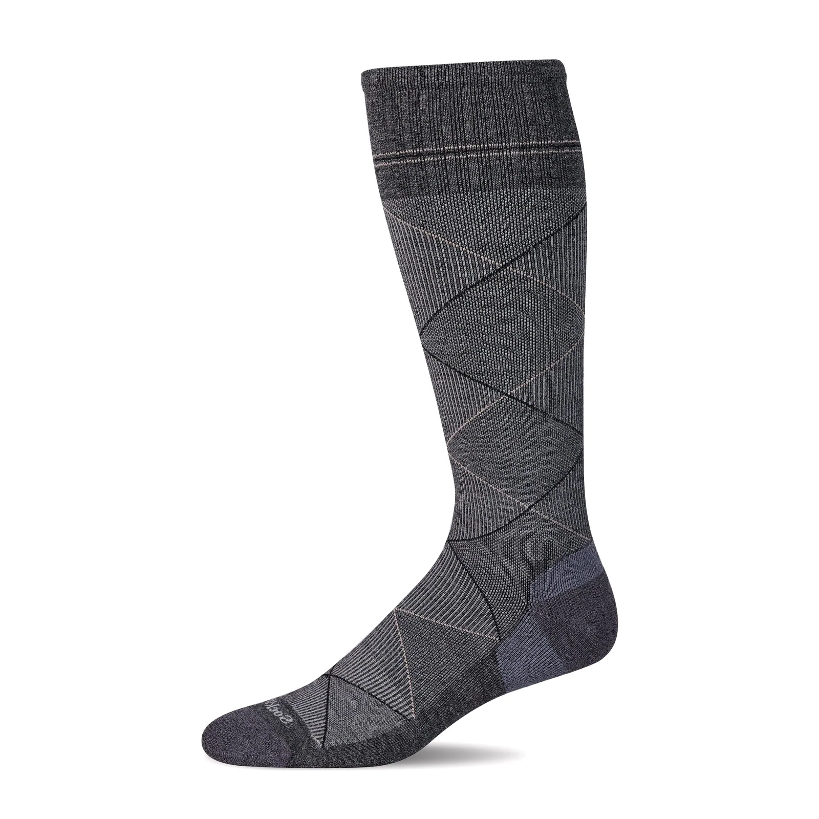 Sockwell Scottie Over the Calf Compression Sock (Men) - Charcoal - Image 2