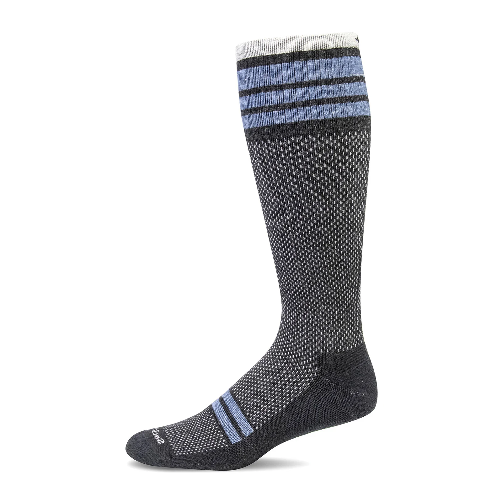 Sockwell Speedway Over the Calf Compression Sock (Men) - Black - Image 2