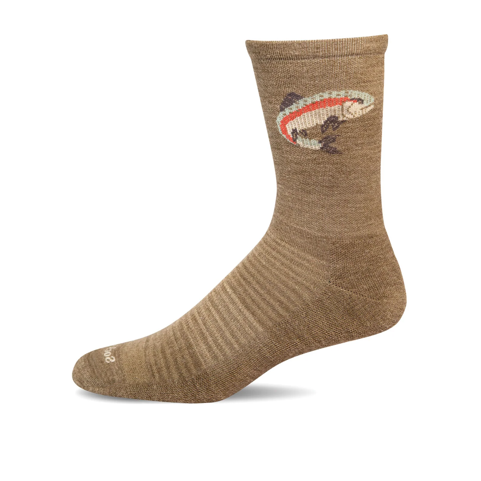 Sockwell Trout Crew Sock (Men) - Khaki - Image 2