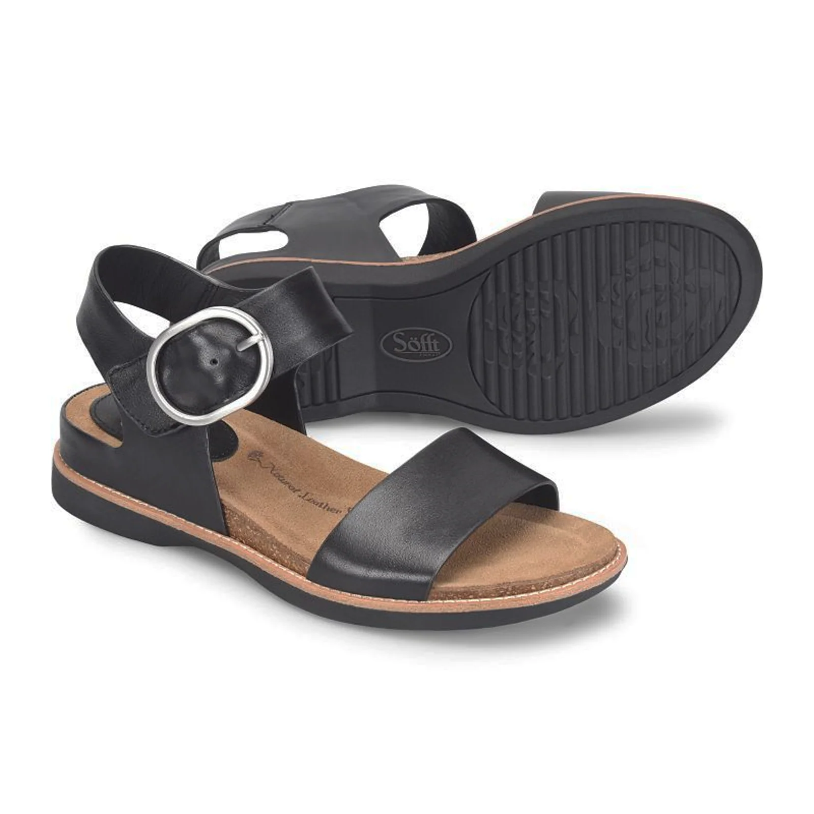 Sofft Bali Backstrap Sandal (Women) - Black Chaser - Image 4