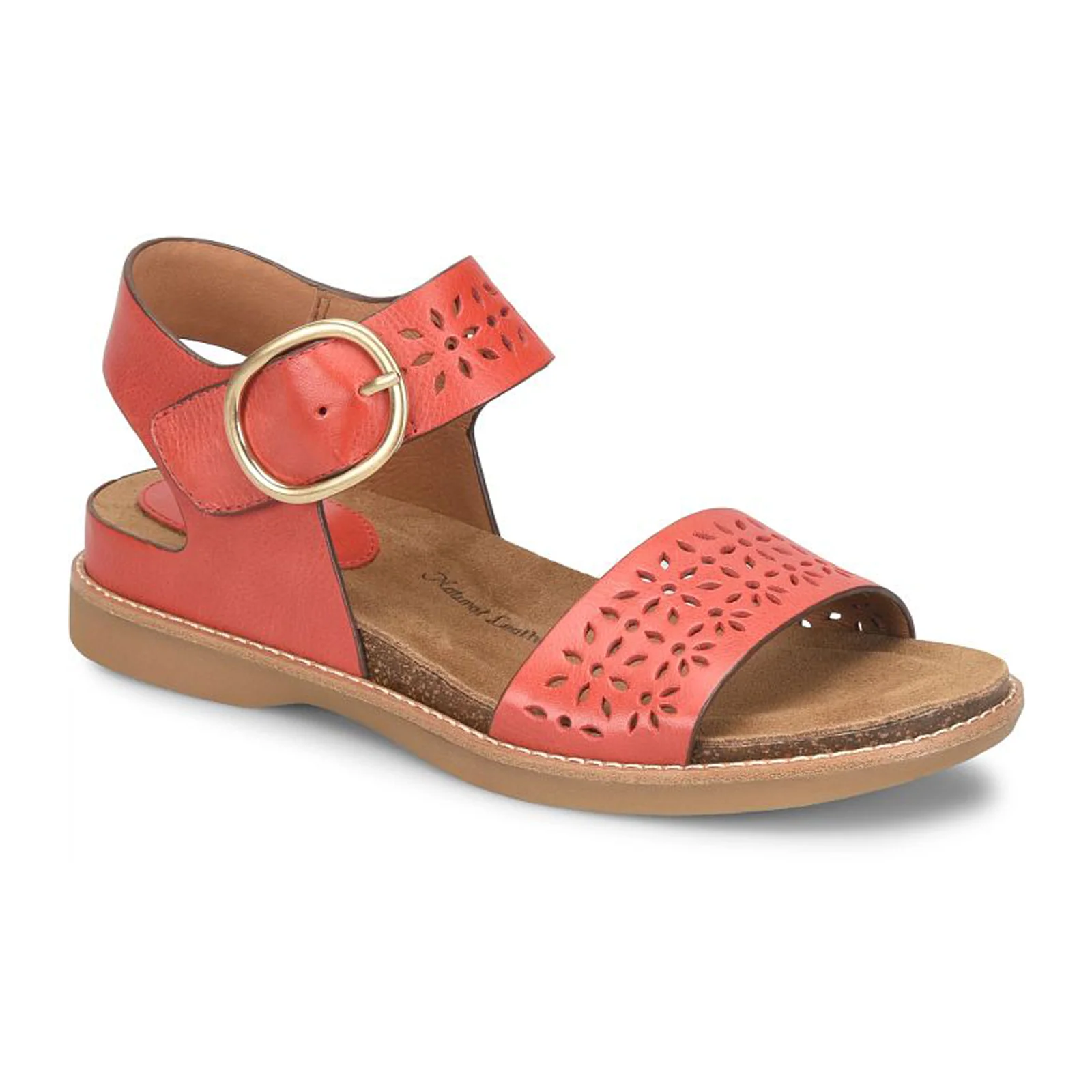 Sofft Bali III Backstrap Sandal (Women) - Red Coral - Image 3