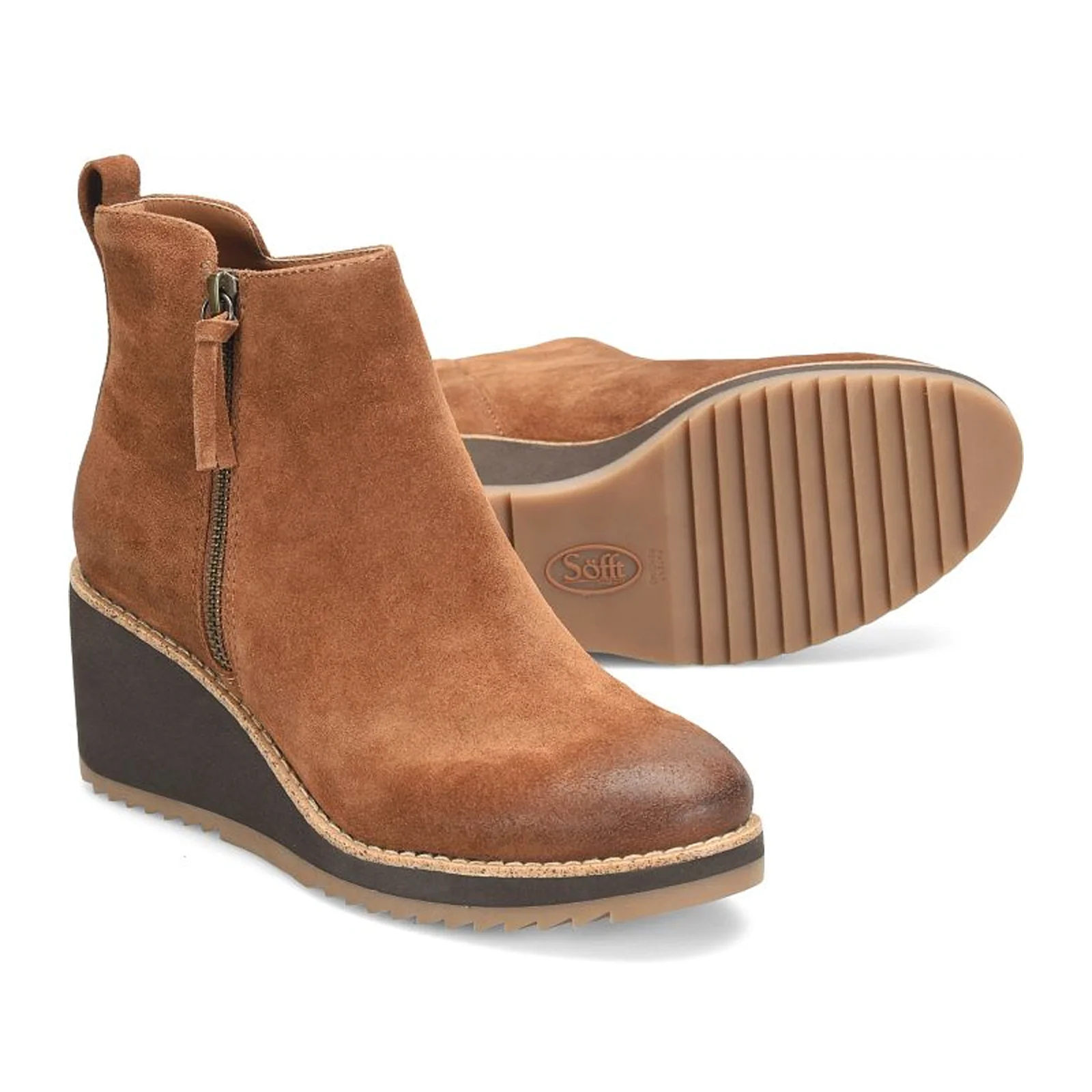 Sofft Emeline Wedge Boot (Women) - Havana Brown - Image 4