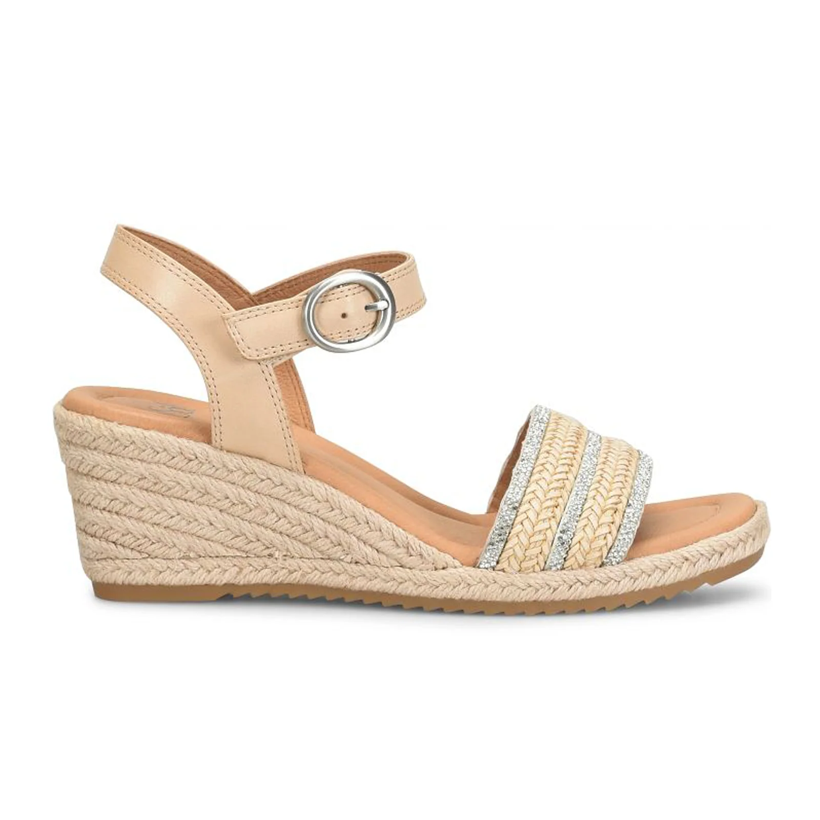 Sofft Inez II Wedge Sandal (Women) - Beige/Latte