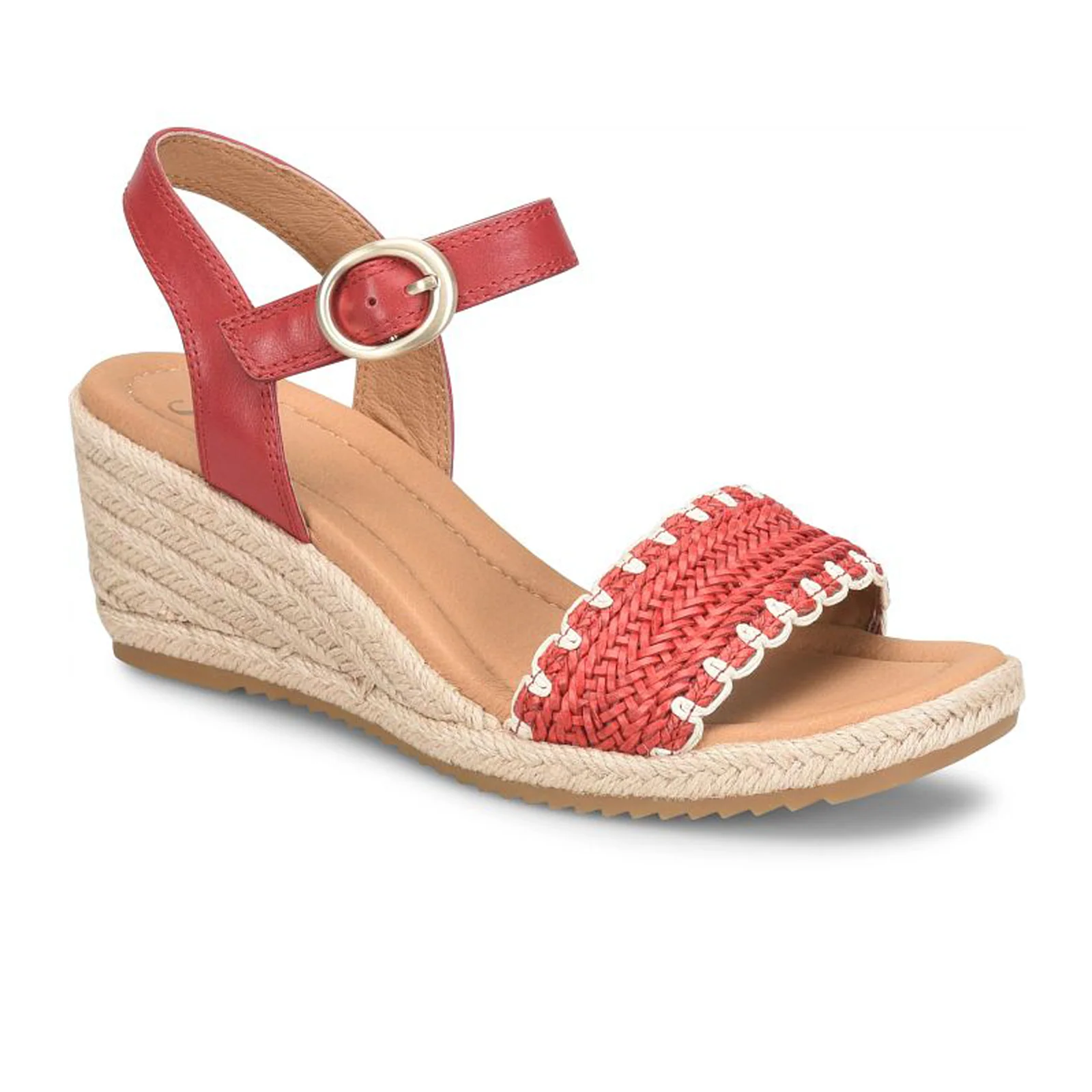 Sofft Inez Wedge Sandal (Women) - Red - Image 3