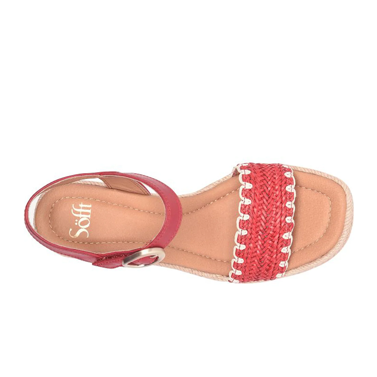Sofft Inez Wedge Sandal (Women) - Red - Image 4