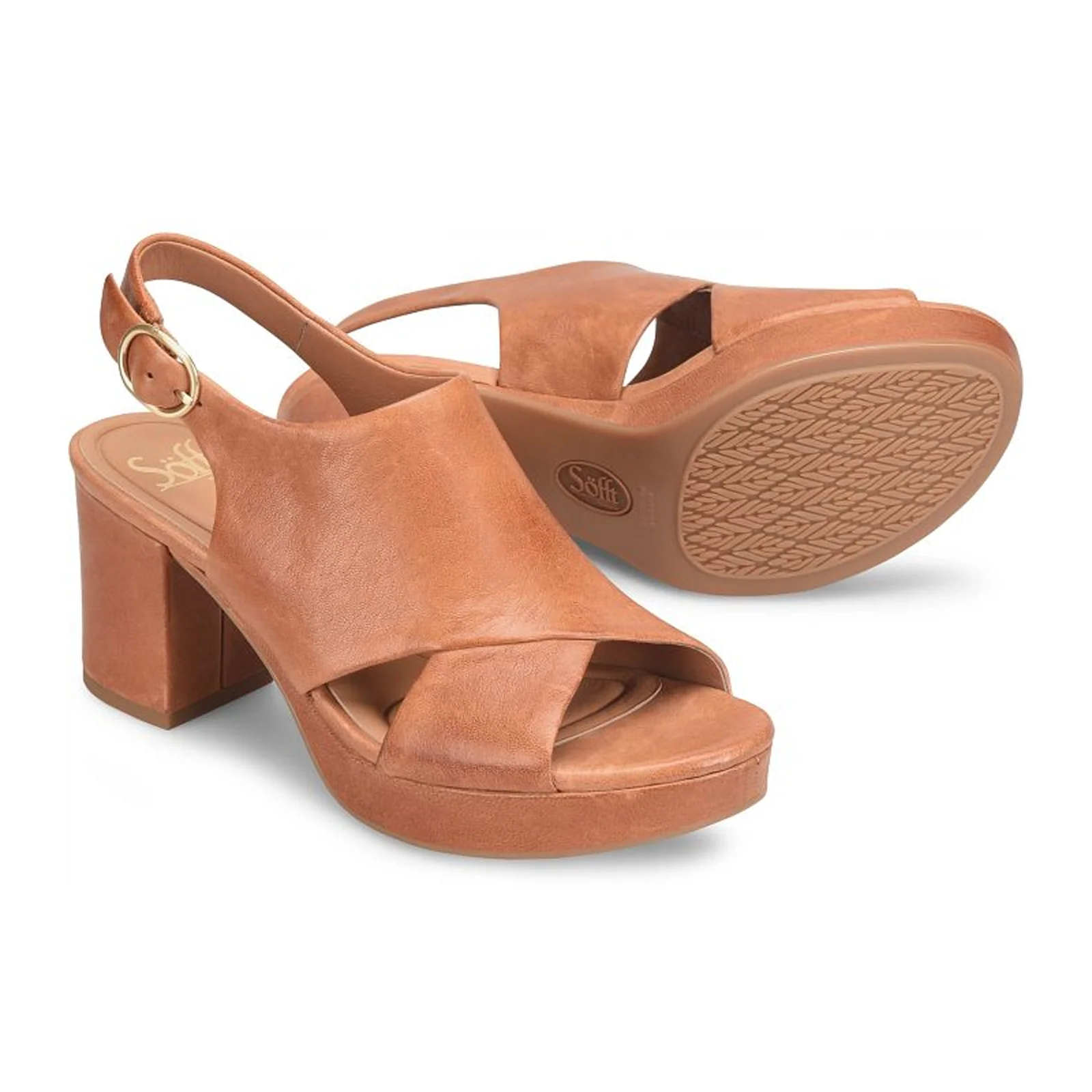 Sofft Liv Heeled Sandal (Women) - Luggage - Image 6