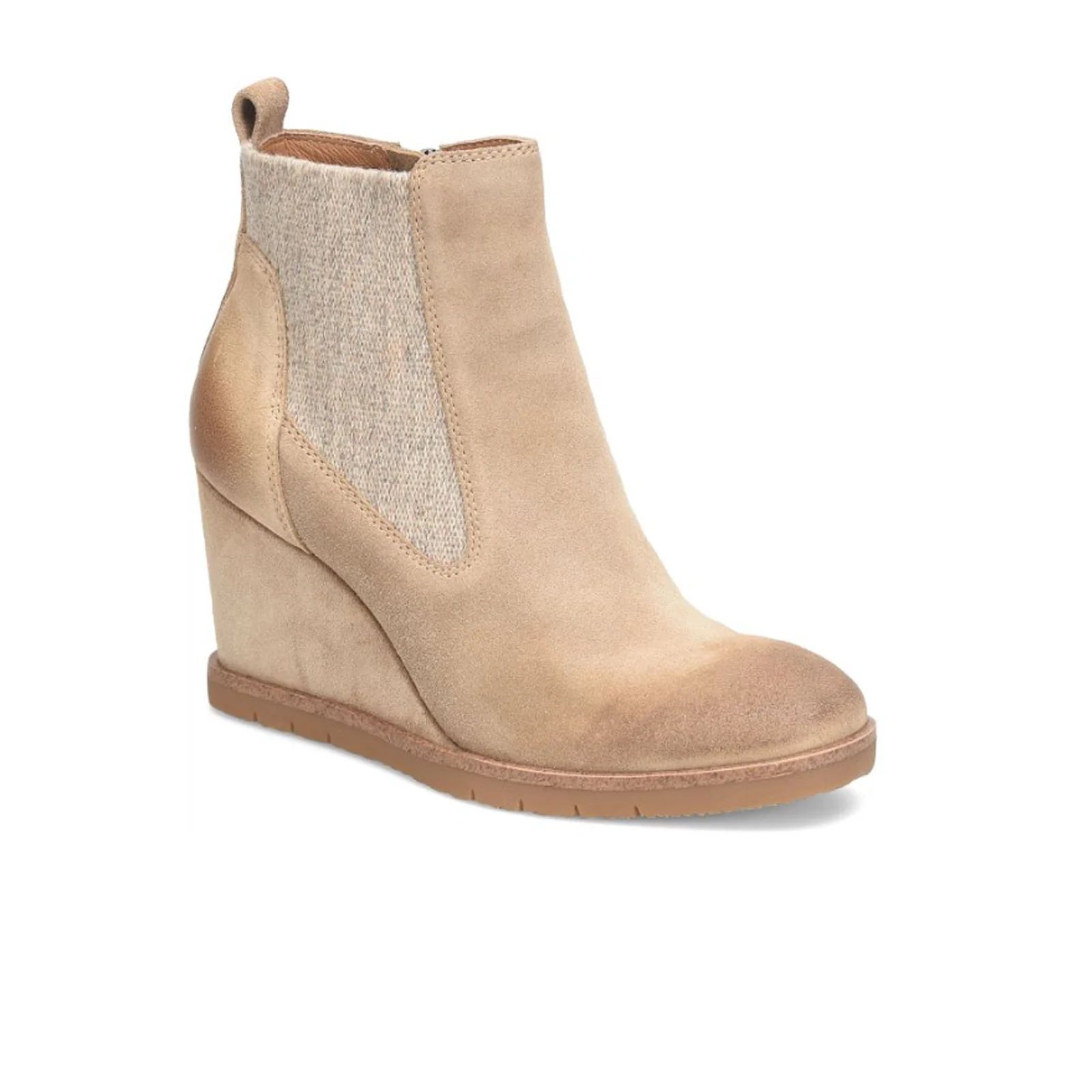 Sofft Monica Chelsea Wedge Boot (Women) - Barley Suede - Image 4
