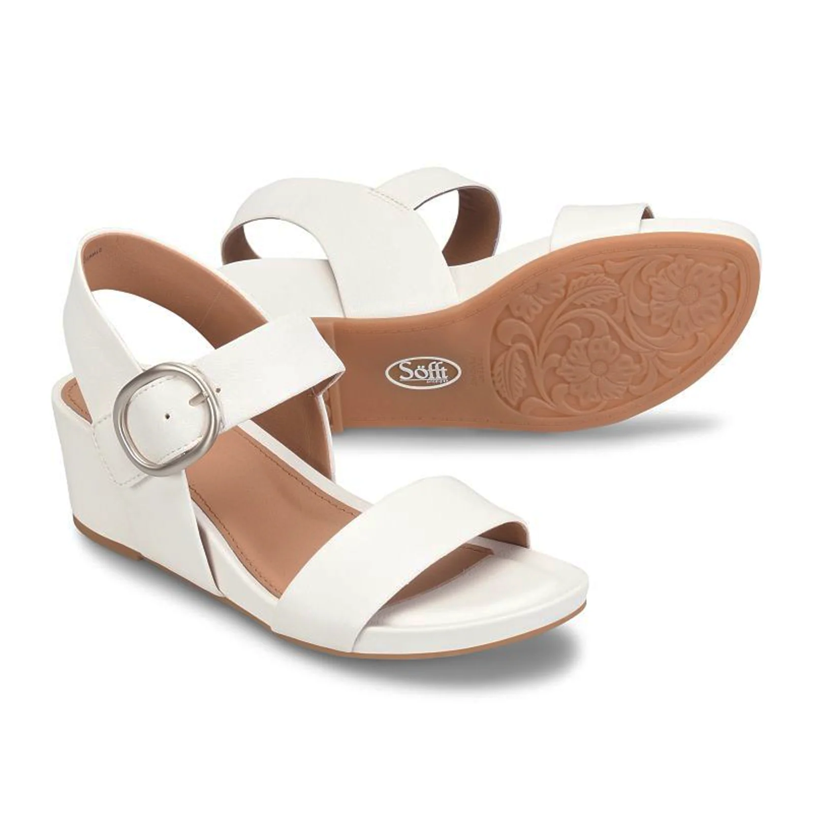 Sofft Vaya Wedge Sandal (Women) - True White - Image 4