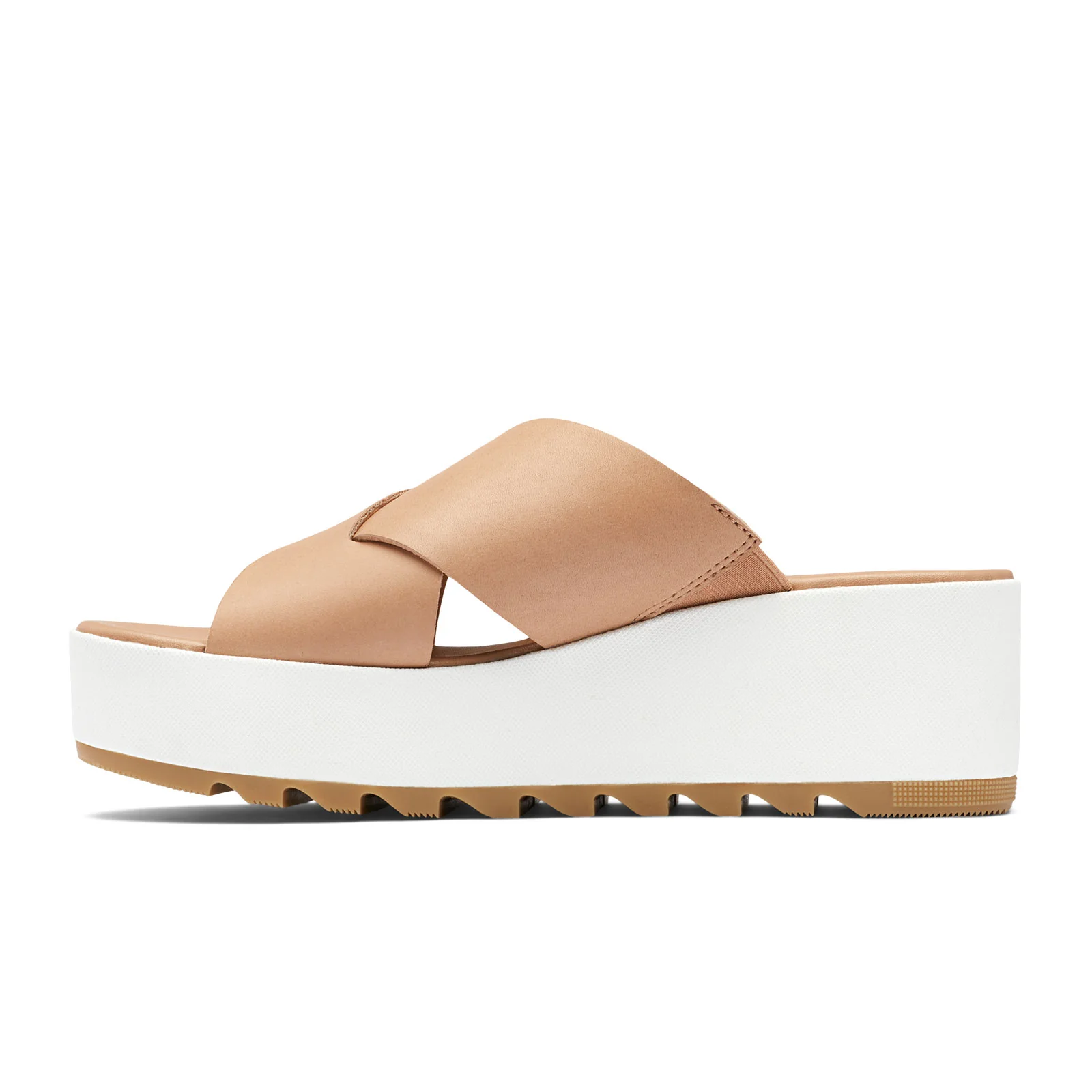Sorel Cameron Flatform Slide Sandal (Women) - Honest Beige/Sea Salt - Image 2