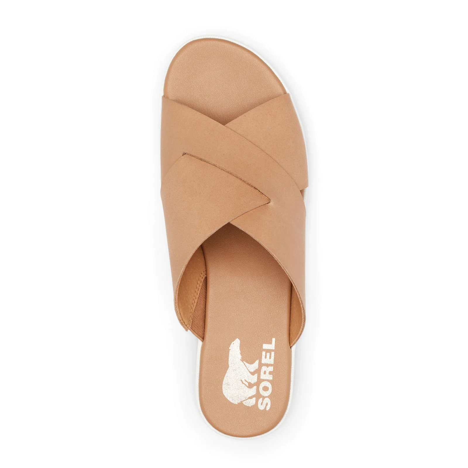 Sorel Cameron Flatform Slide Sandal (Women) - Honest Beige/Sea Salt - Image 3