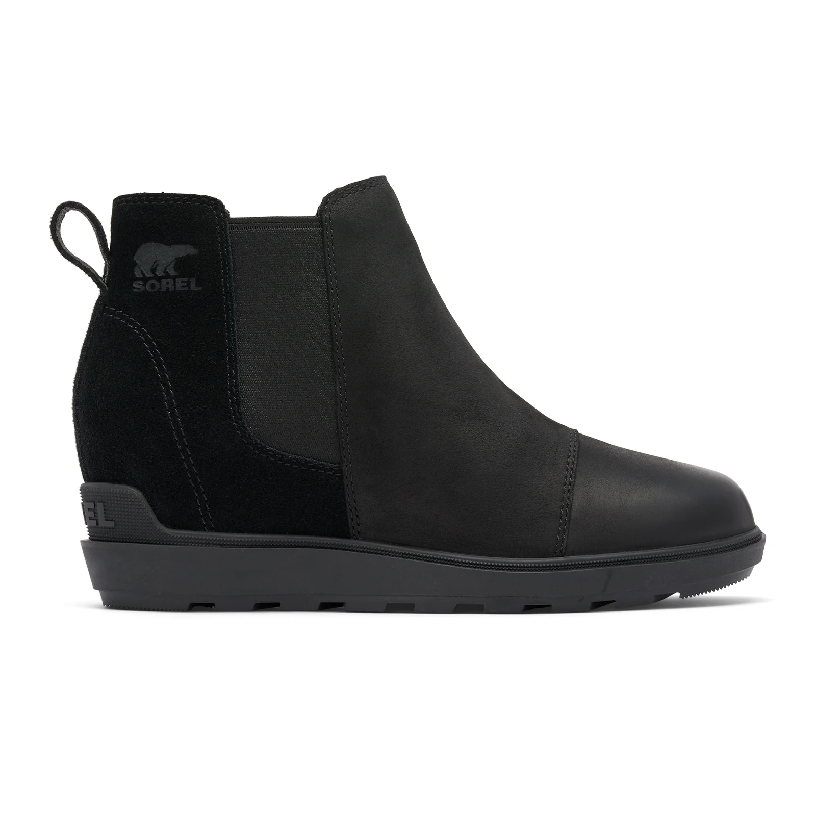 Sorel Evie II Chelsea Boot (Women) - Black/Sea Salt