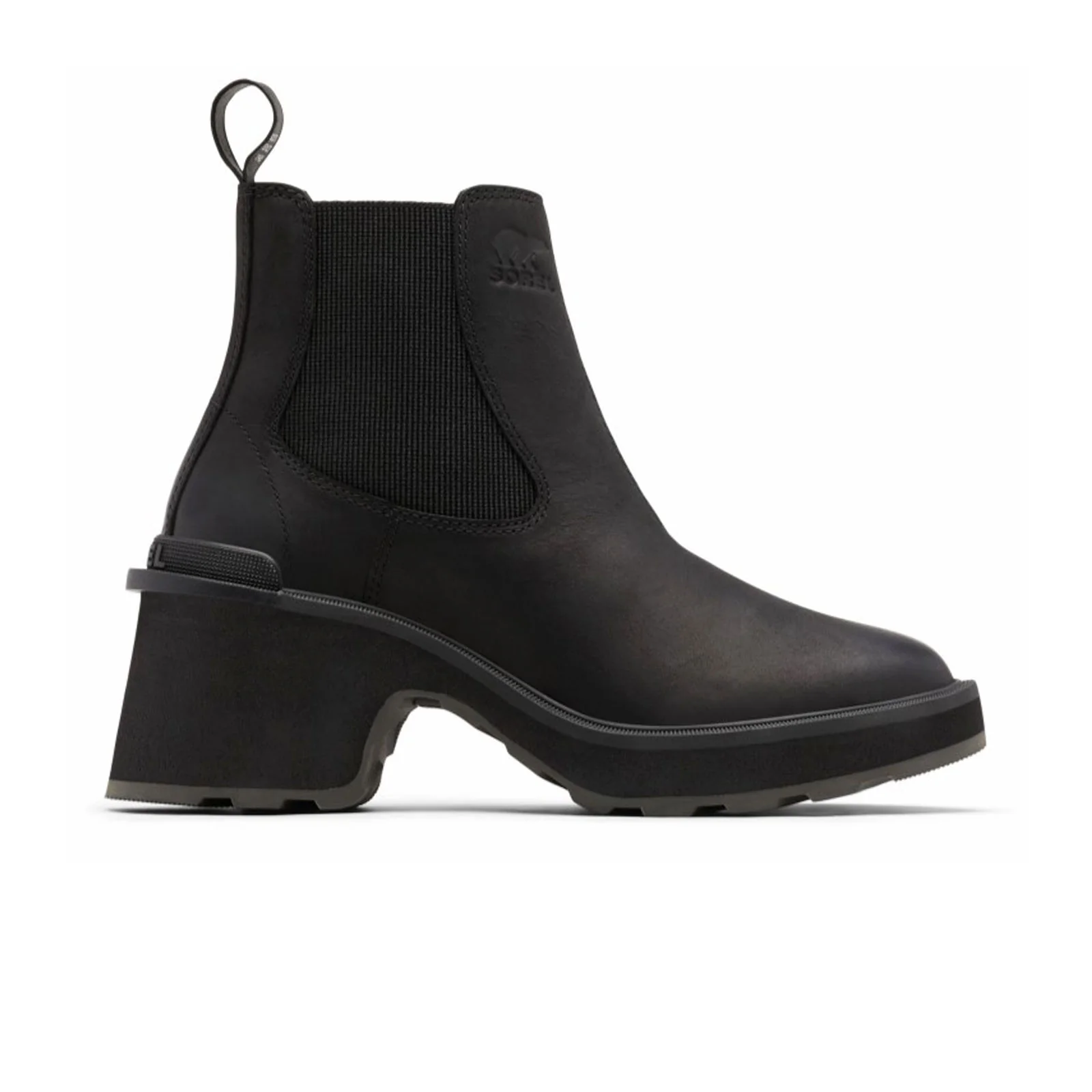 Sorel Hi-Line Heeled Chelsea Boot (Women) - Black/Sea Salt
