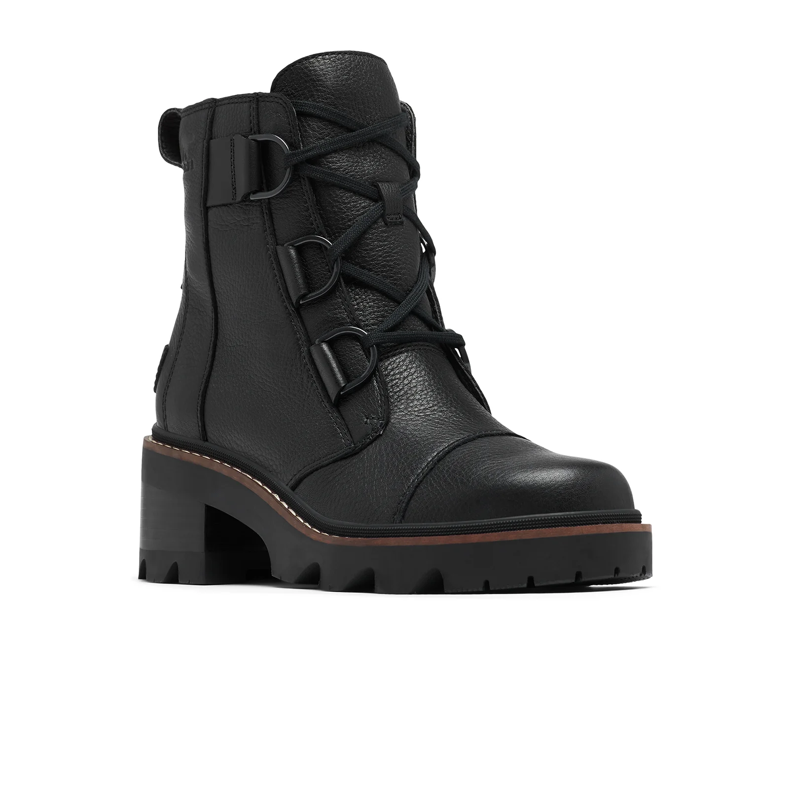 Sorel Joan Now Lace Ankle Boot (Women) - Black/Black - Image 3