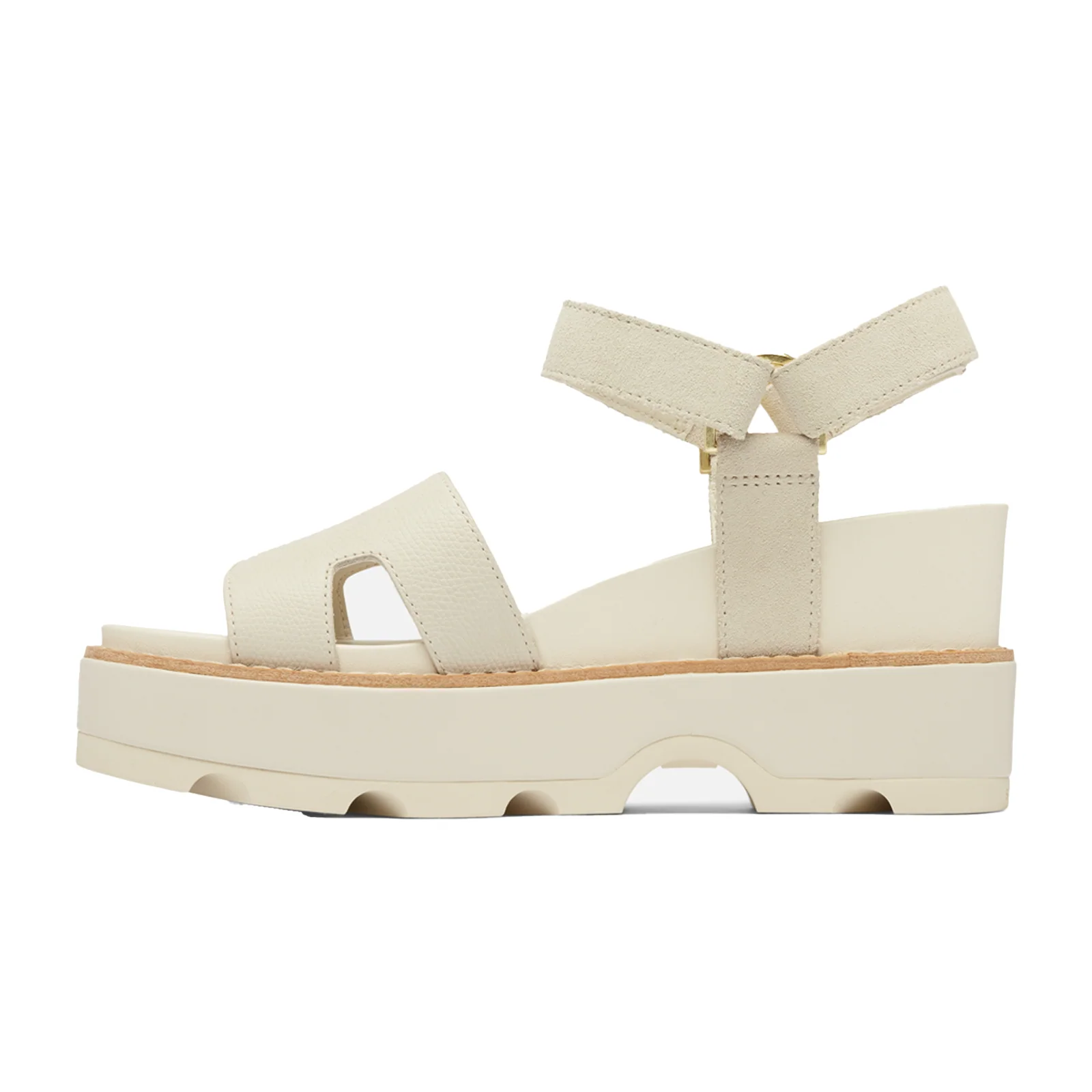 Sorel Joanie IV Ankle Strap Wedge Sandal (Women) - Chalk/Chalk - Image 2