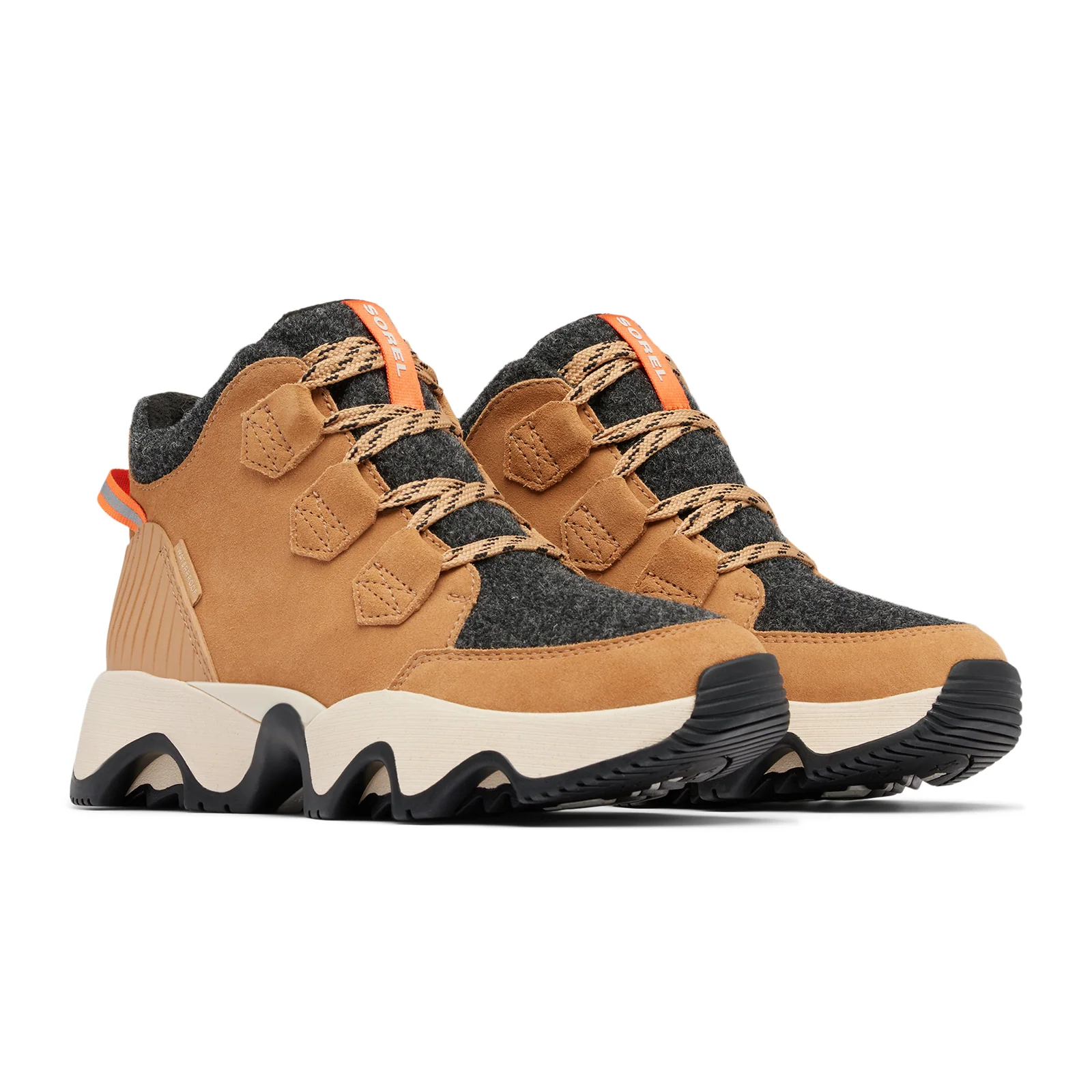 Sorel Kinetic Impact Caribou Plus Waterproof Ankle Boot (Women) - Tawny Buff/Black - Image 6