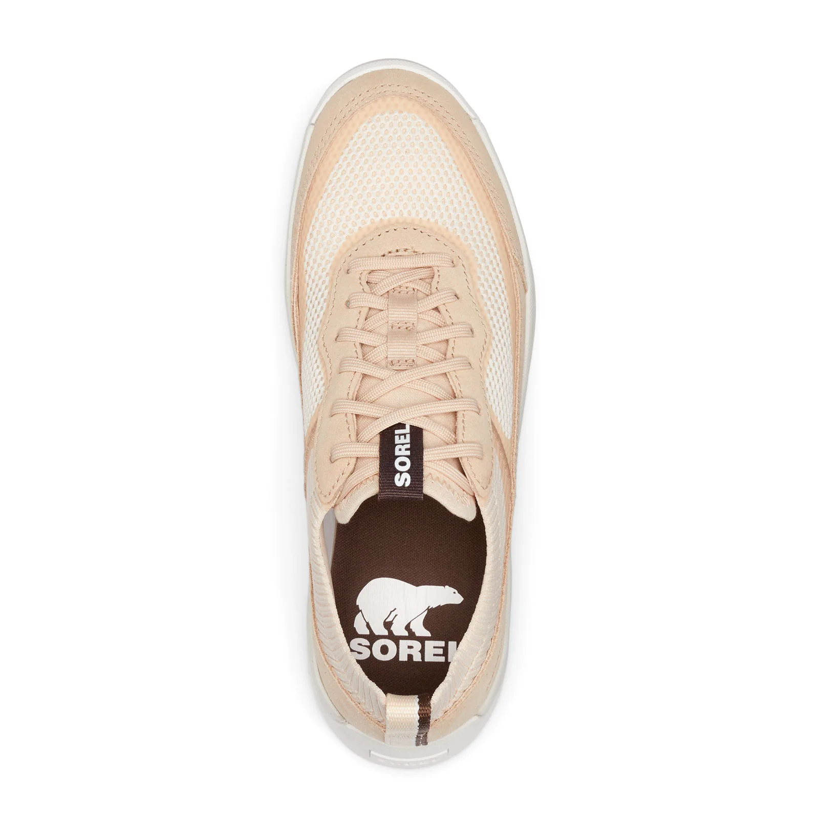 Sorel Out 'N About 503 Knit Low Sneaker (Women) - White Peach/Nova Sand - Image 3