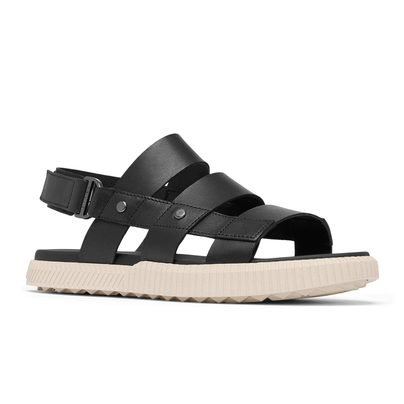 Sorel Out 'N About Ave Slingback Flat Sandal (Women) - Black/Gum - Image 2