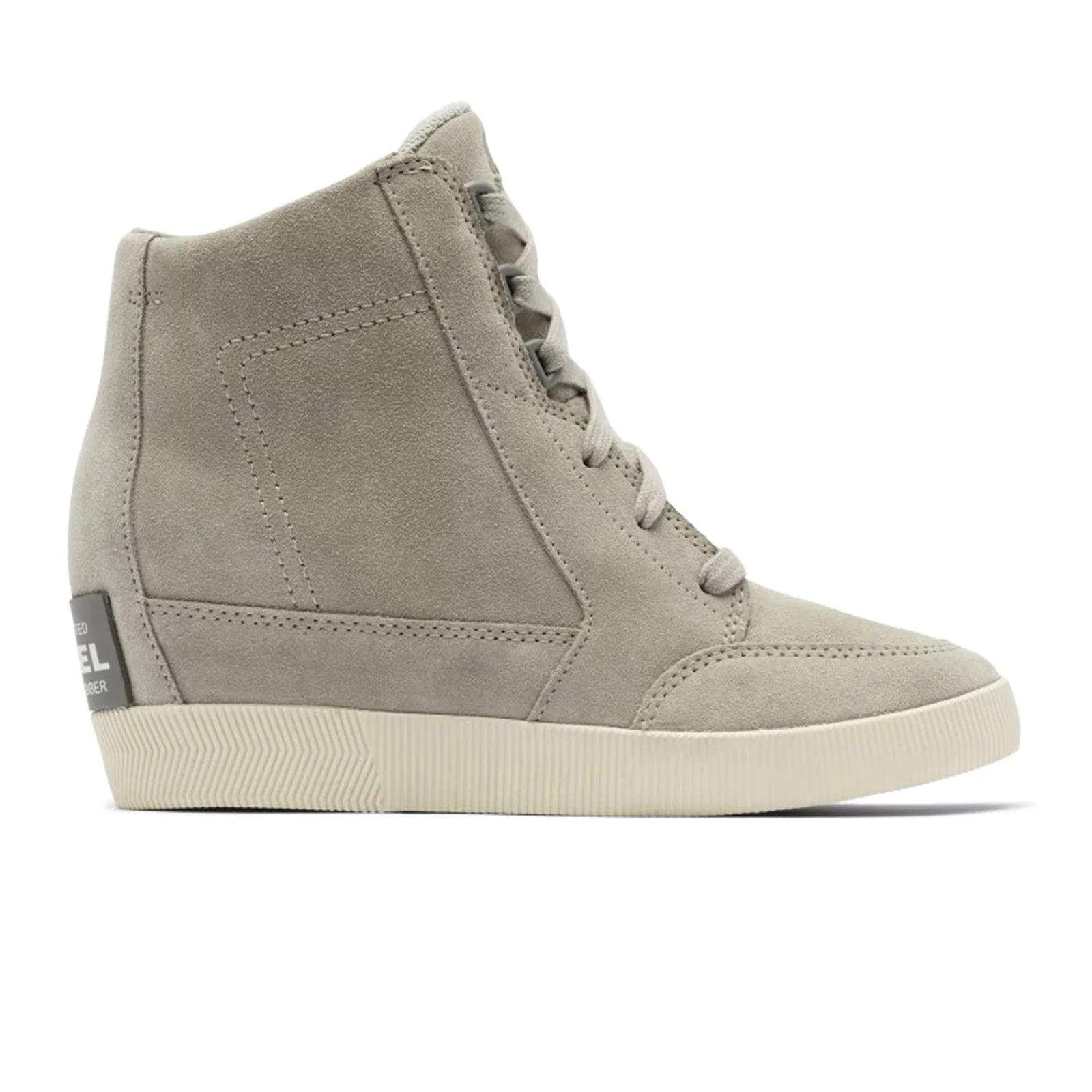 Sorel Out 'N About Lace Wedge Ankle Boot (Women) - Dove/Quarry