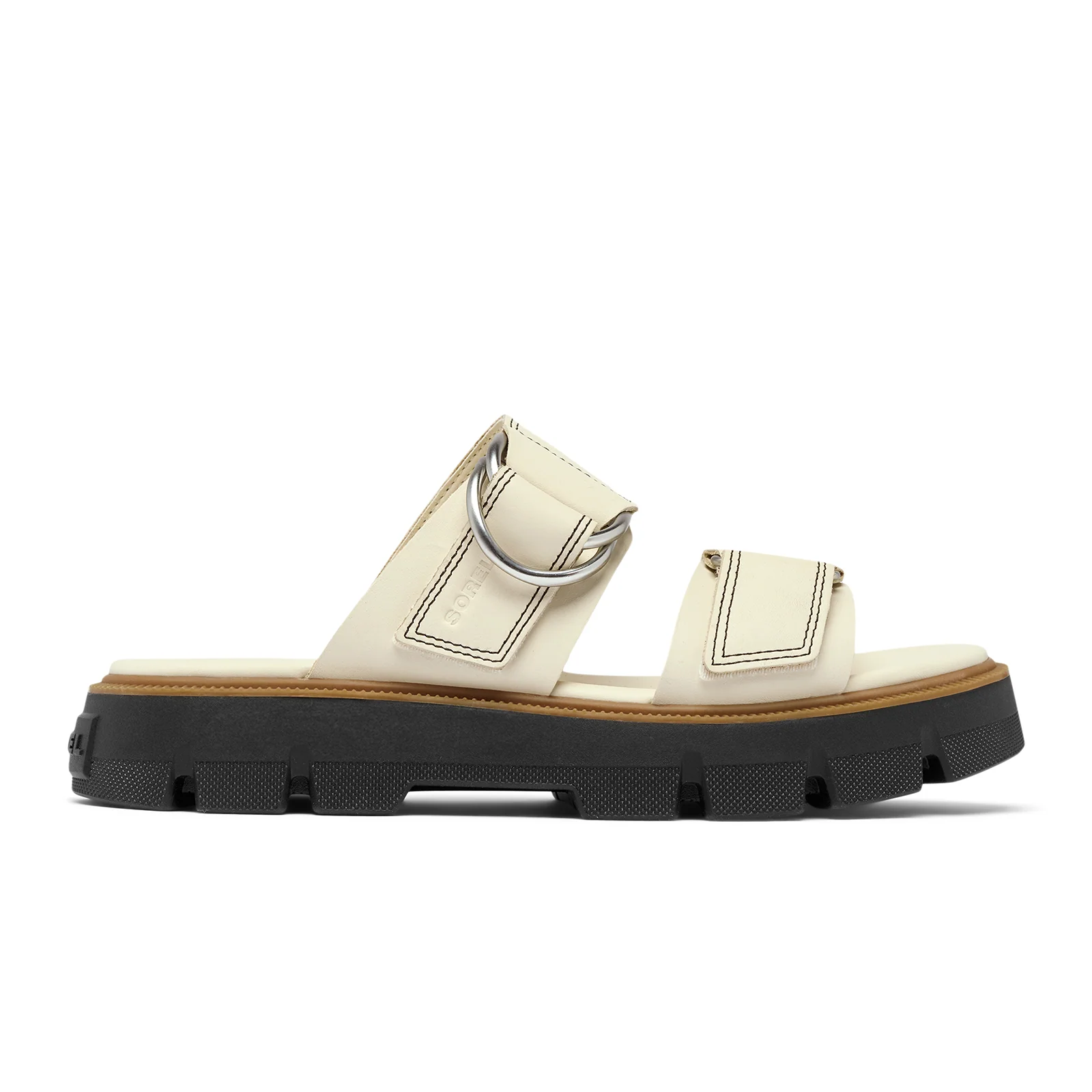Sorel Rein CB Slide Sandal (Women) - Chalk/Black