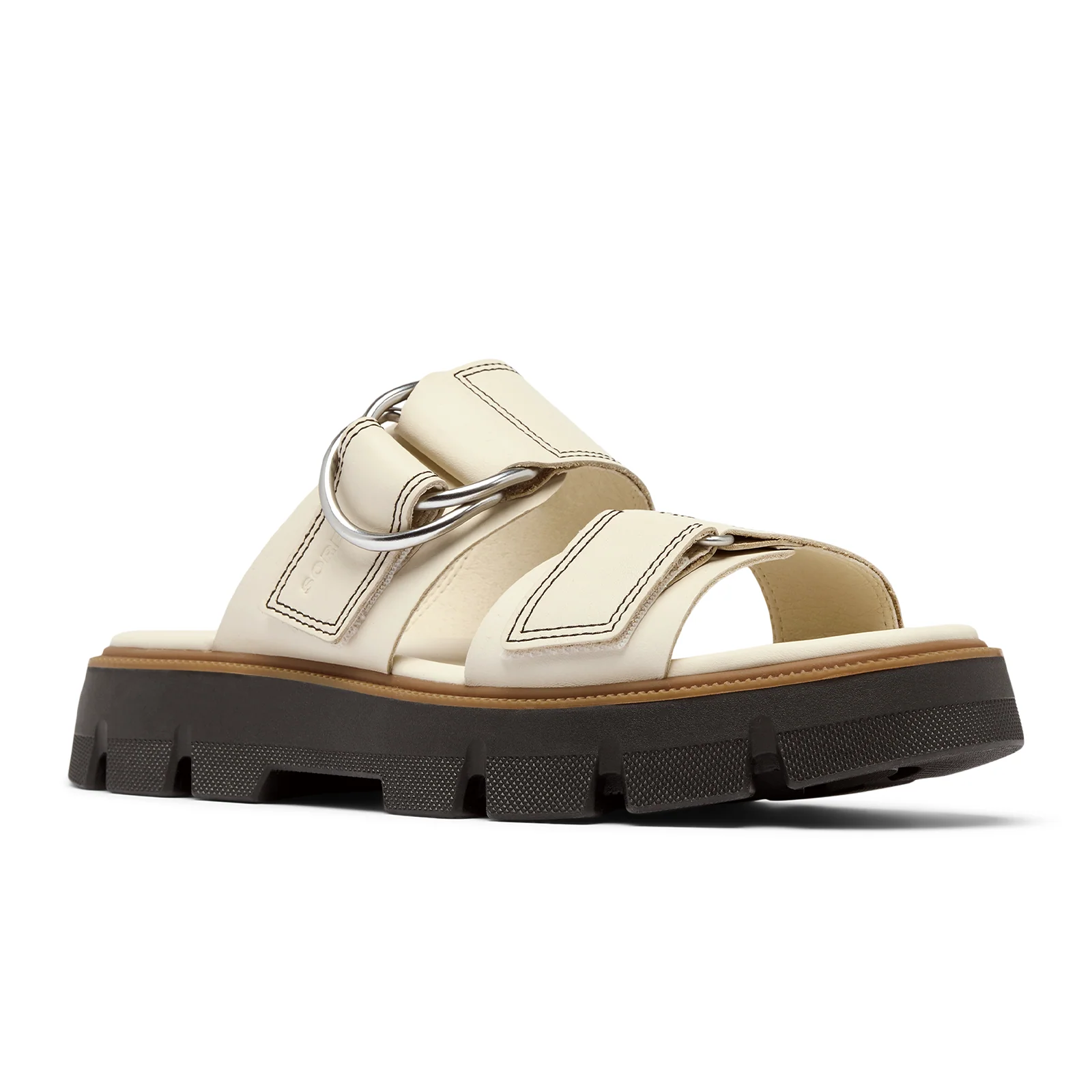 Sorel Rein CB Slide Sandal (Women) - Chalk/Black - Image 2