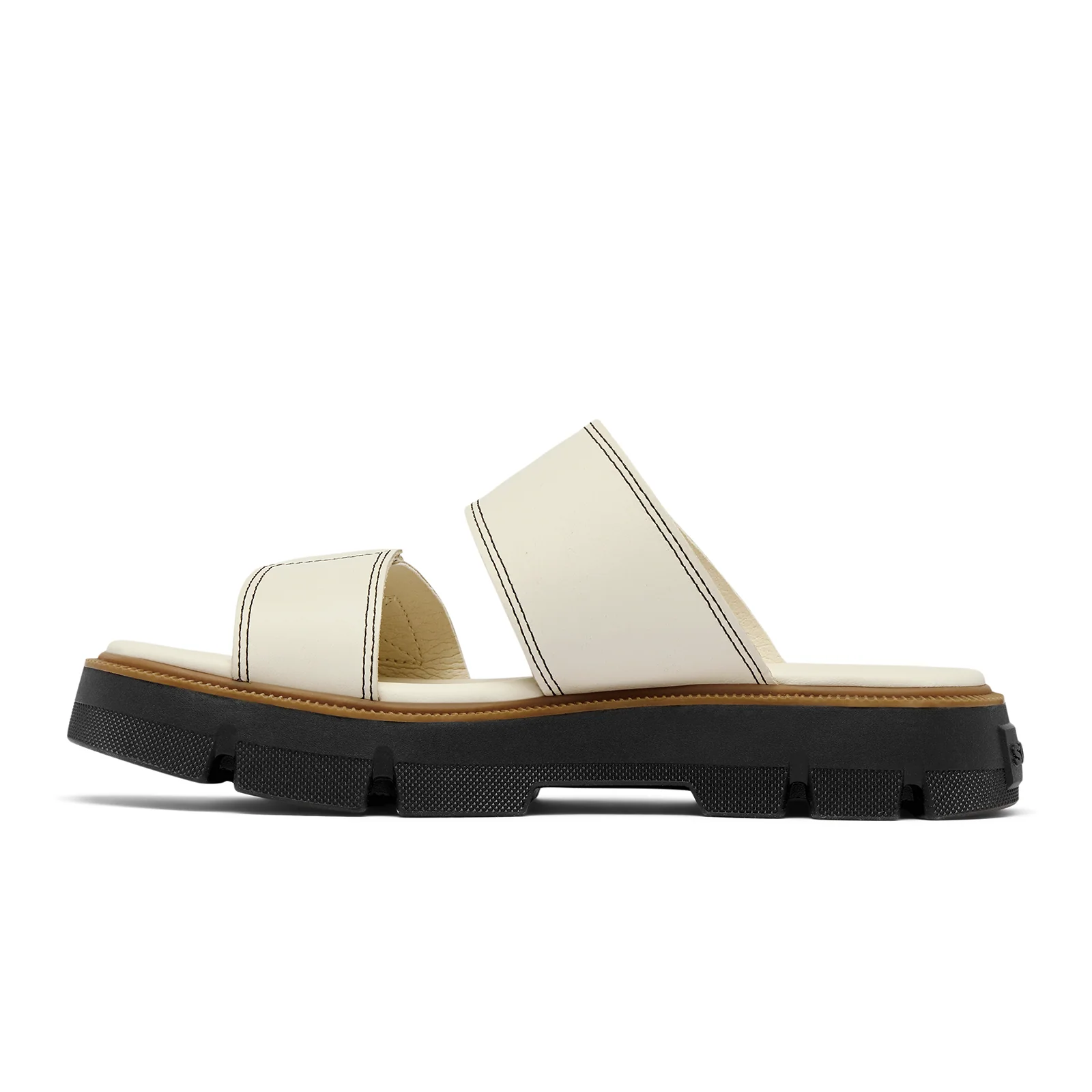 Sorel Rein CB Slide Sandal (Women) - Chalk/Black - Image 3