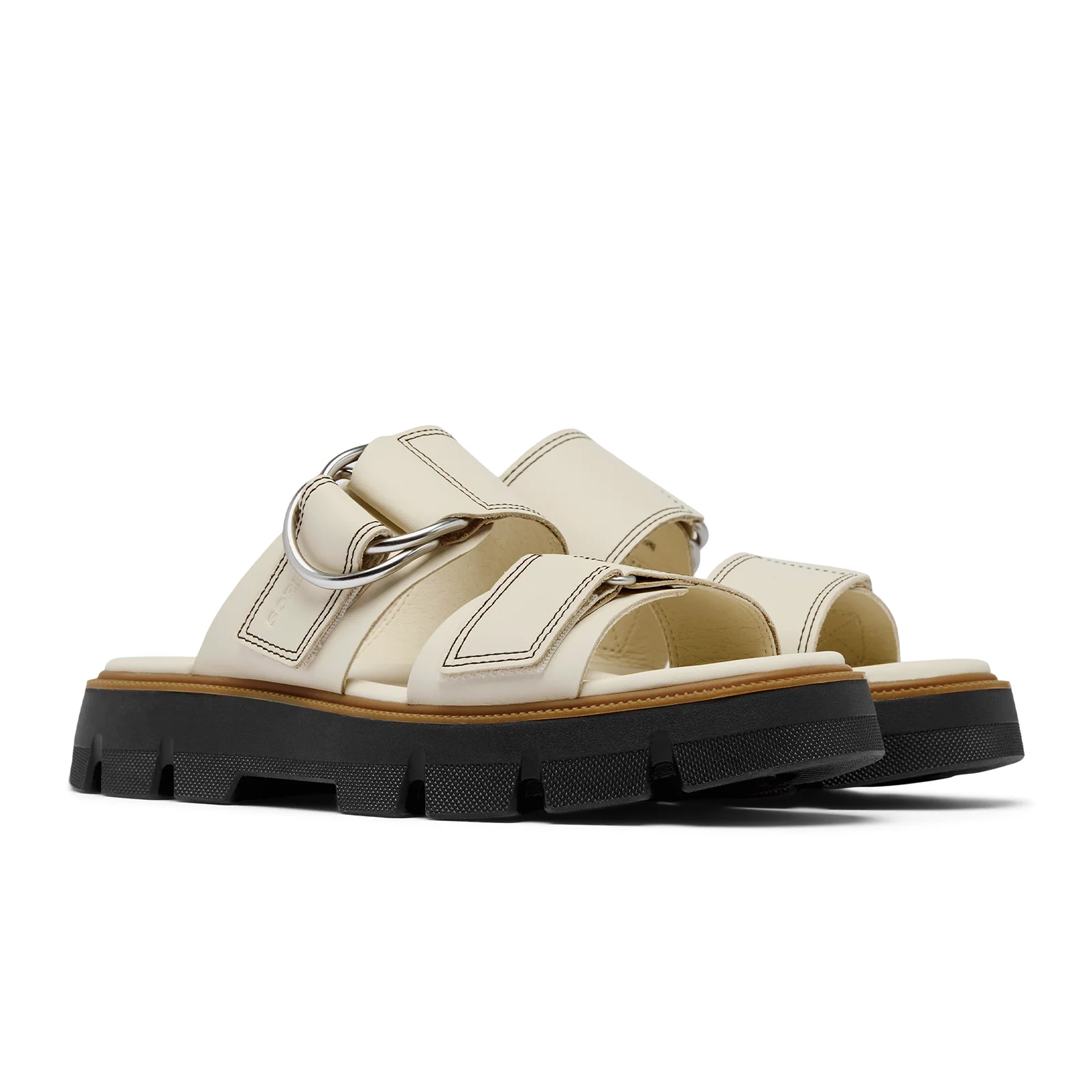 Sorel Rein CB Slide Sandal (Women) - Chalk/Black - Image 5