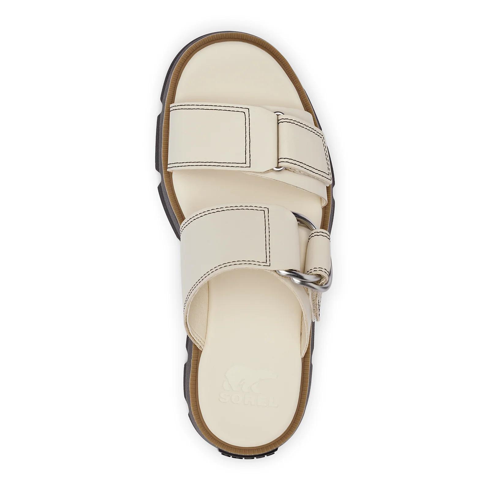 Sorel Rein CB Slide Sandal (Women) - Chalk/Black - Image 6