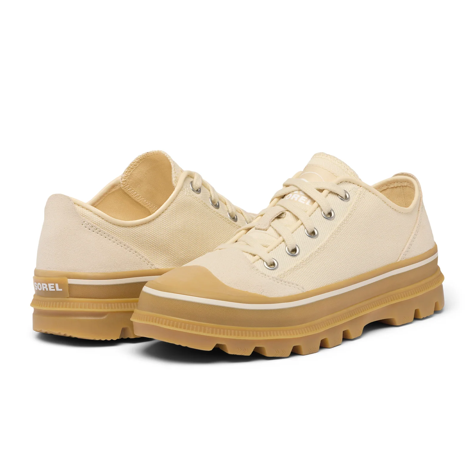 Sorel Scout N About Low Sneaker (Women) - Chalk/Gum - Image 4