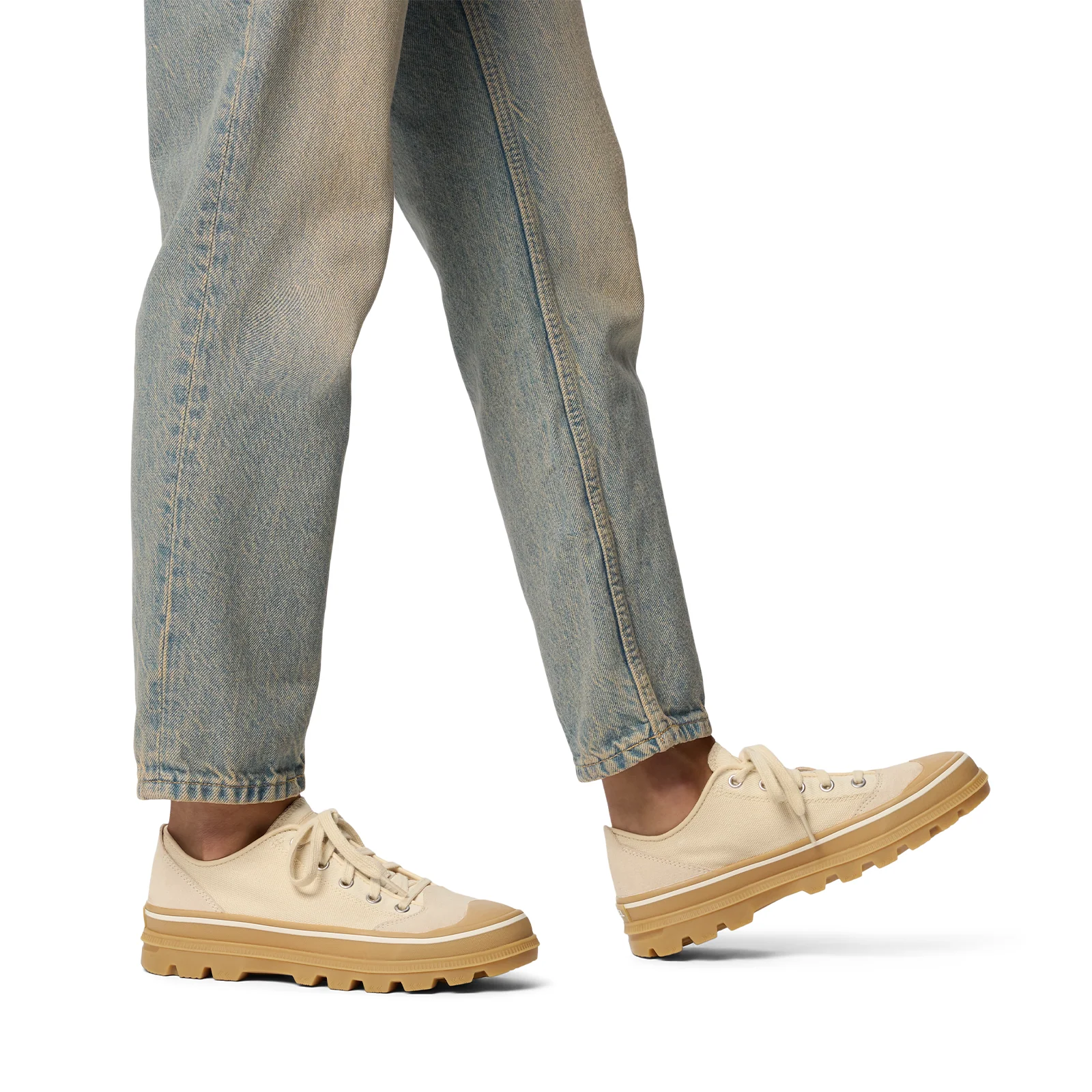 Sorel Scout N About Low Sneaker (Women) - Chalk/Gum - Image 7