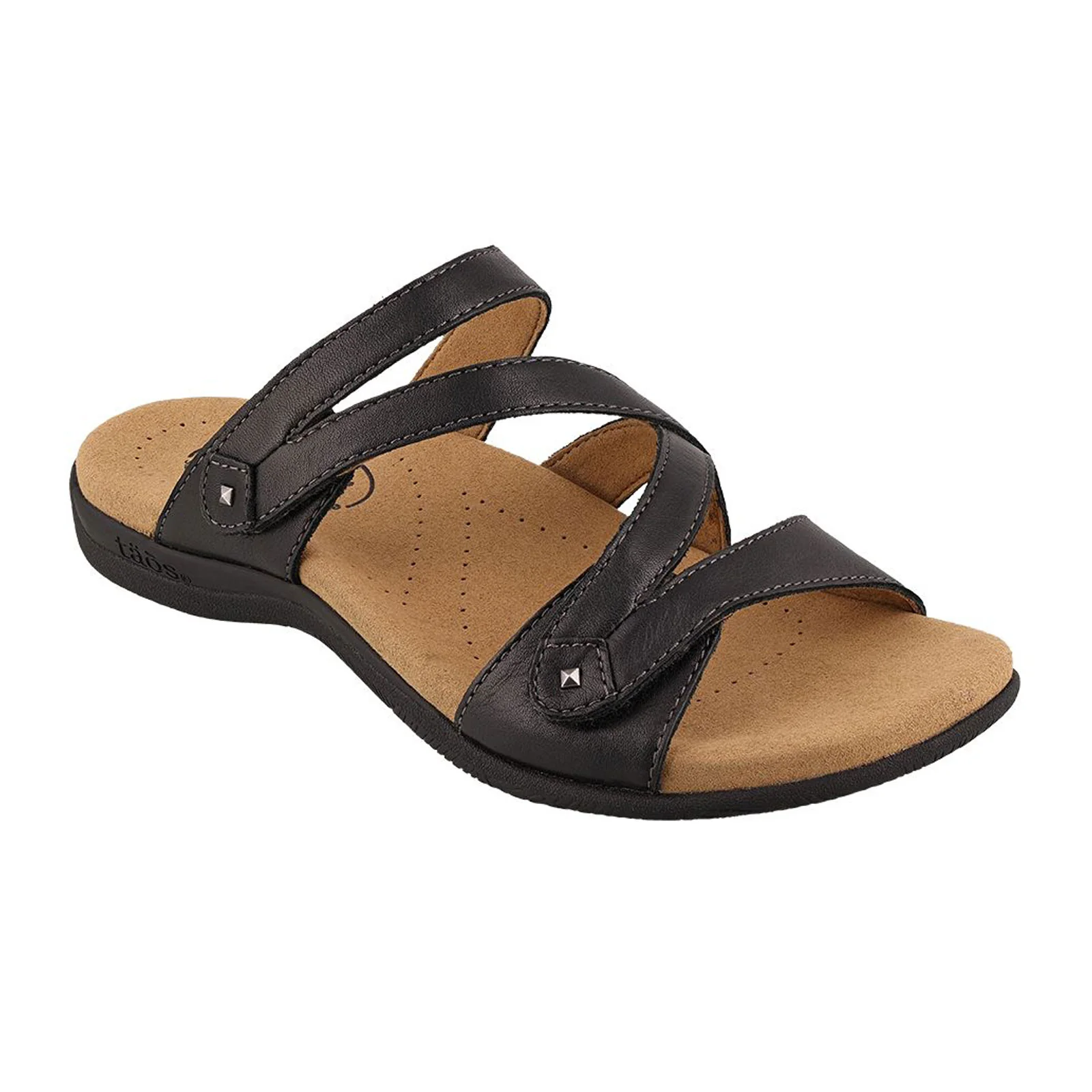 Taos Double U Slide Sandal (Women) - Black - Image 3