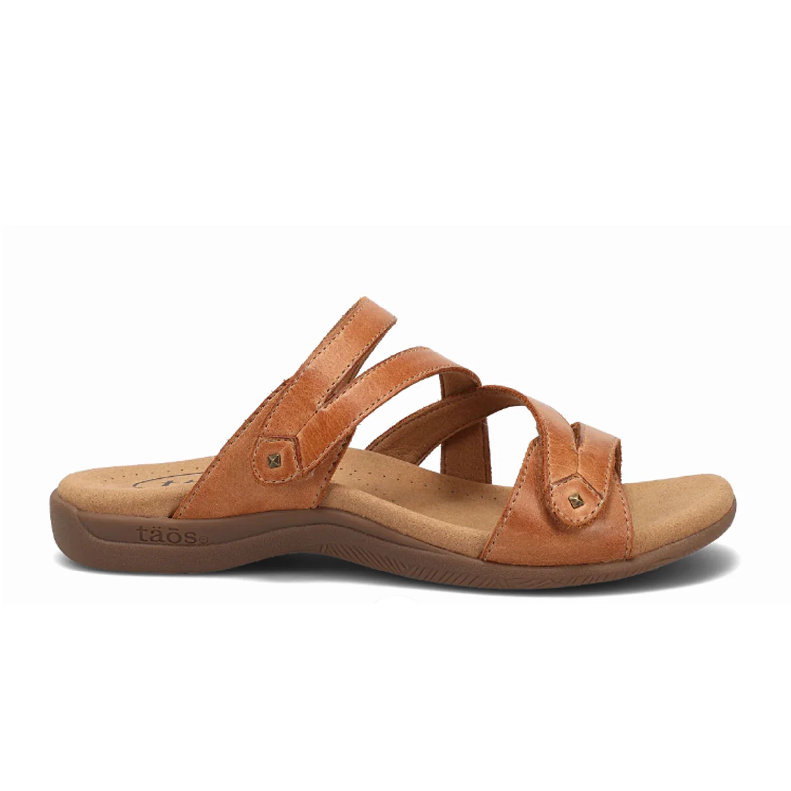 Taos Double U Slide Sandal (Women) - Caramel